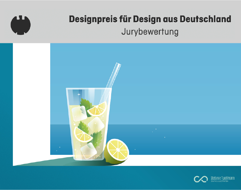 Designpreis der Jury für Design aus Deutschland von der Designplattform Design made in Germany für die Summer break Illustration von Stefanie Twellmann