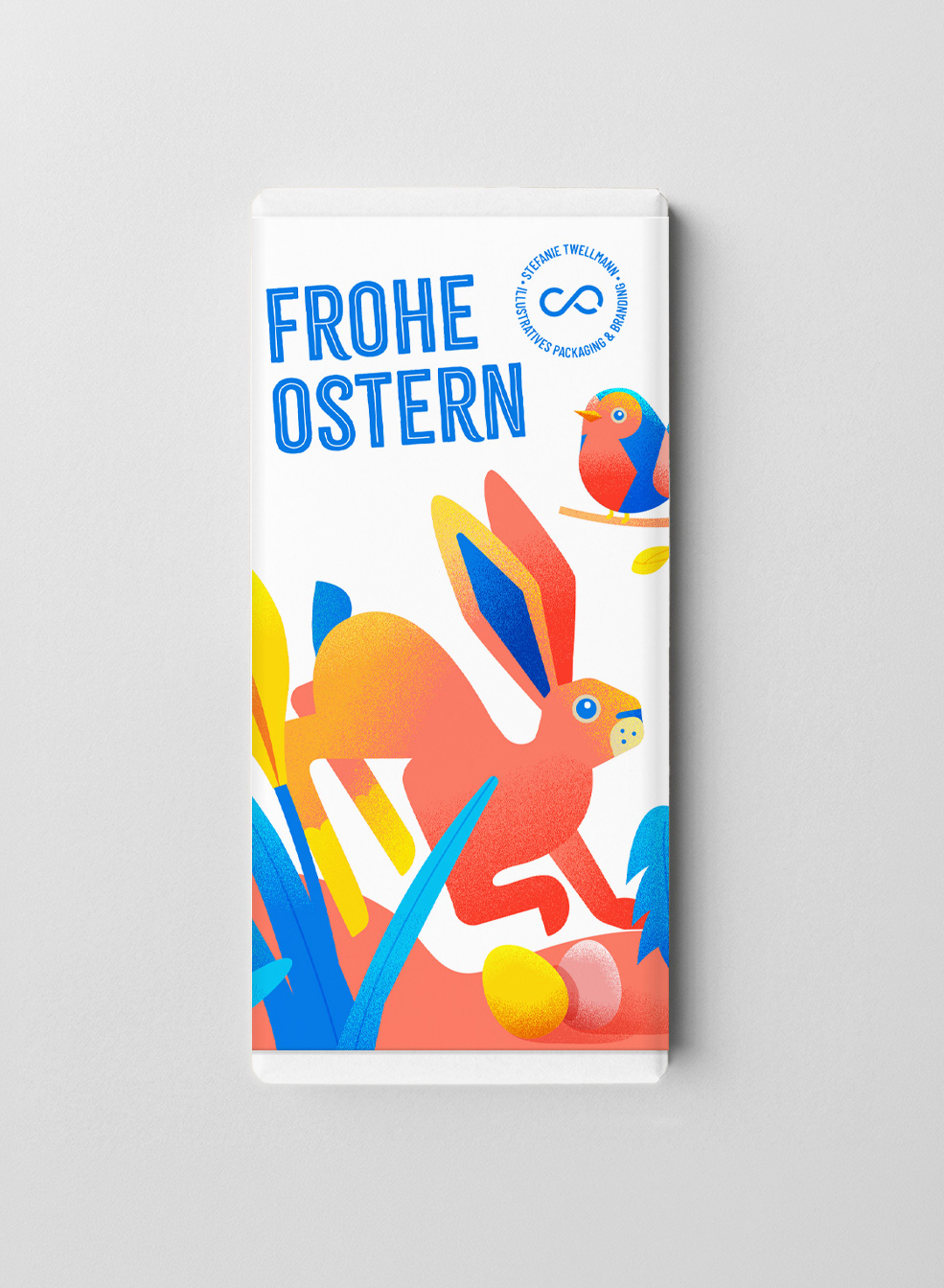 österlich gestaltete Banderole als Freebie zum Download von Stefanie Twellmann, illustratives Packaging Design