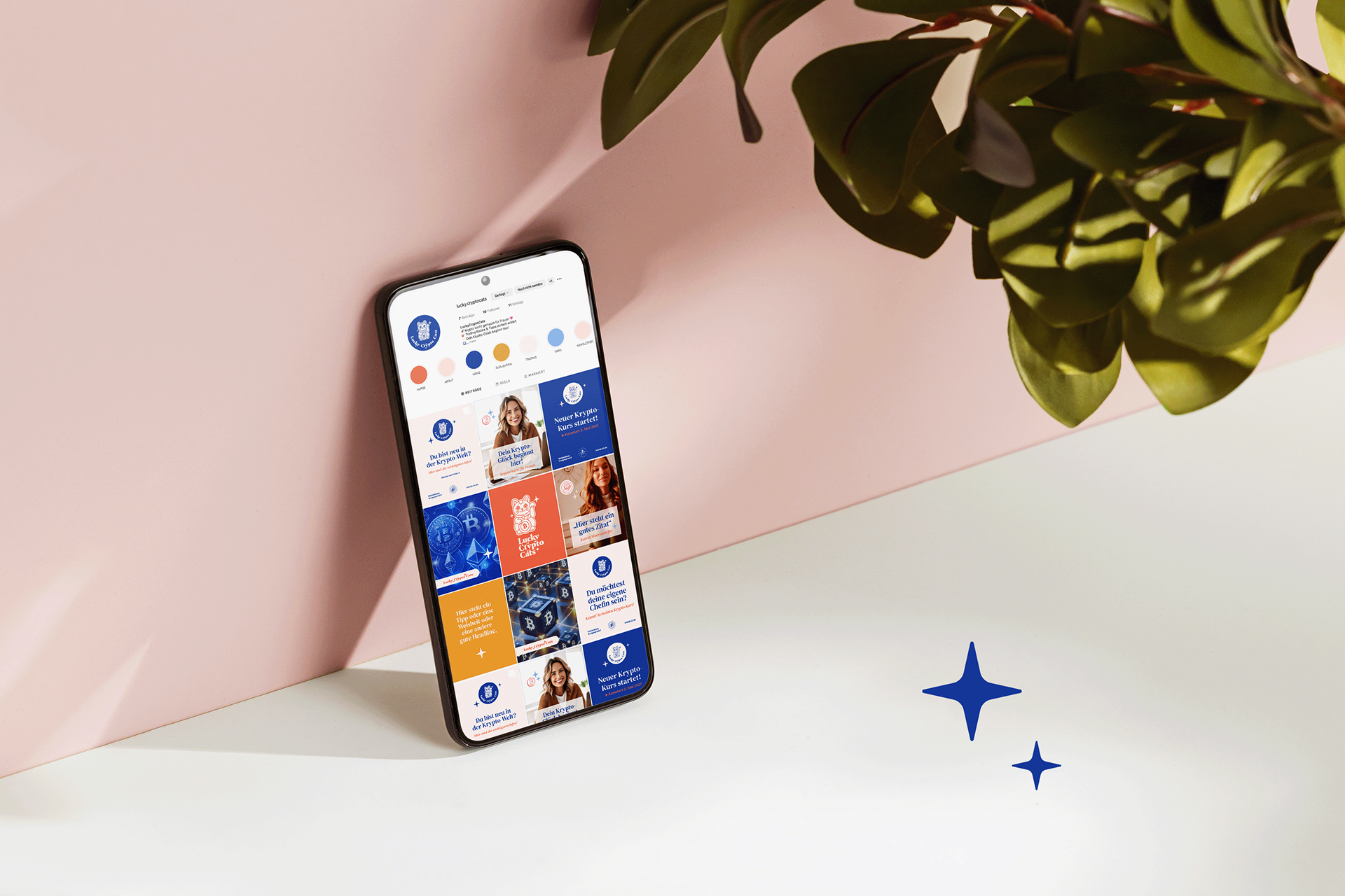Visualisierung des Instagram Feeds von LCC, Corporate Design von Stefanie Twellmann, Hamburg