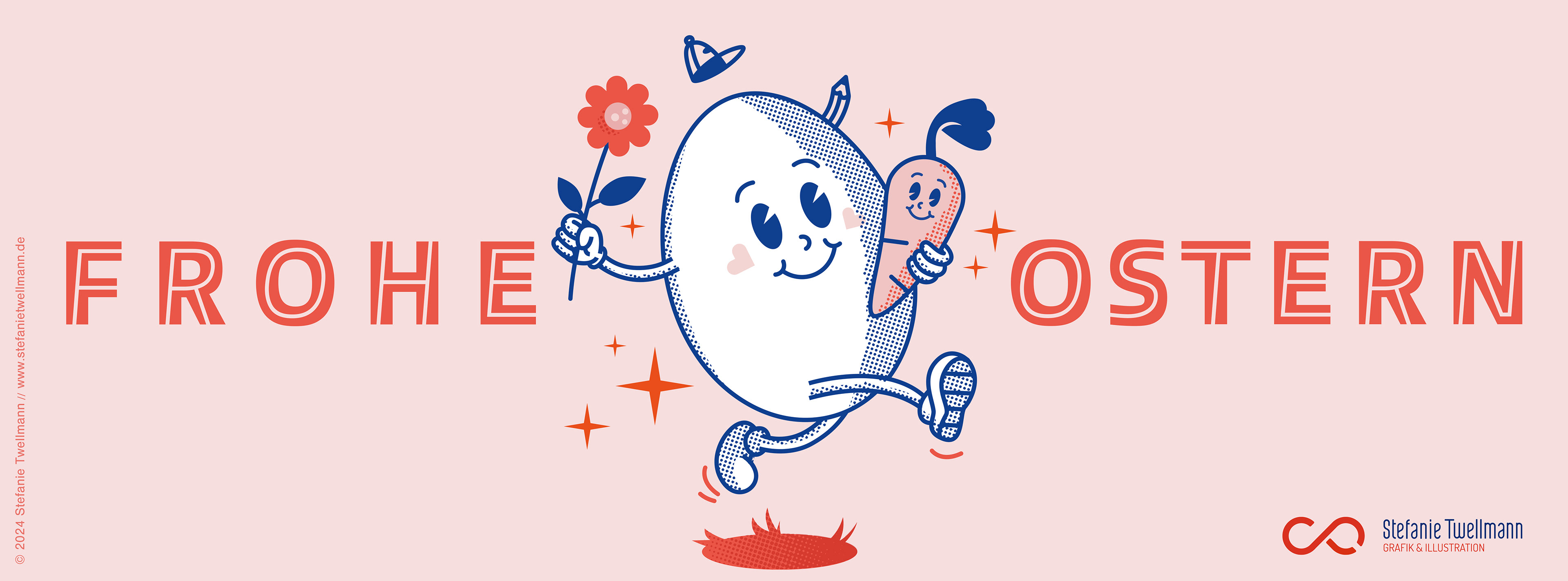 Facebook Cover Ostermotiv, Illustration und grafische Umsetzung von Stefanie Twellmann, Grafik und Illustration, Hamburg