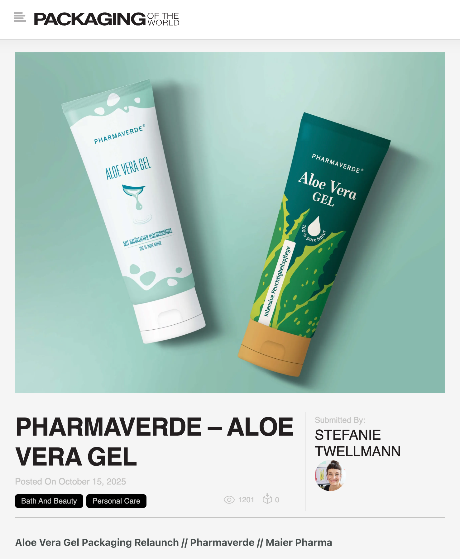 Vorstellung der Packaging Designs bei Packaging of the World