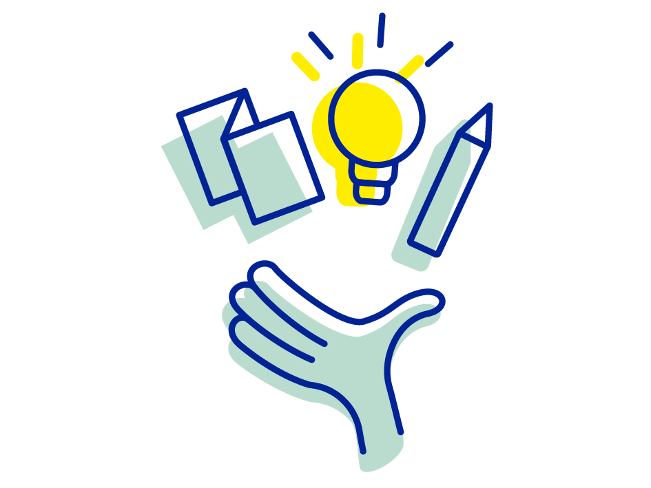 Icon Symbol grafische Illustration, Komplettlösung aus Gestaltung und Illustration, alles aus einer Hand