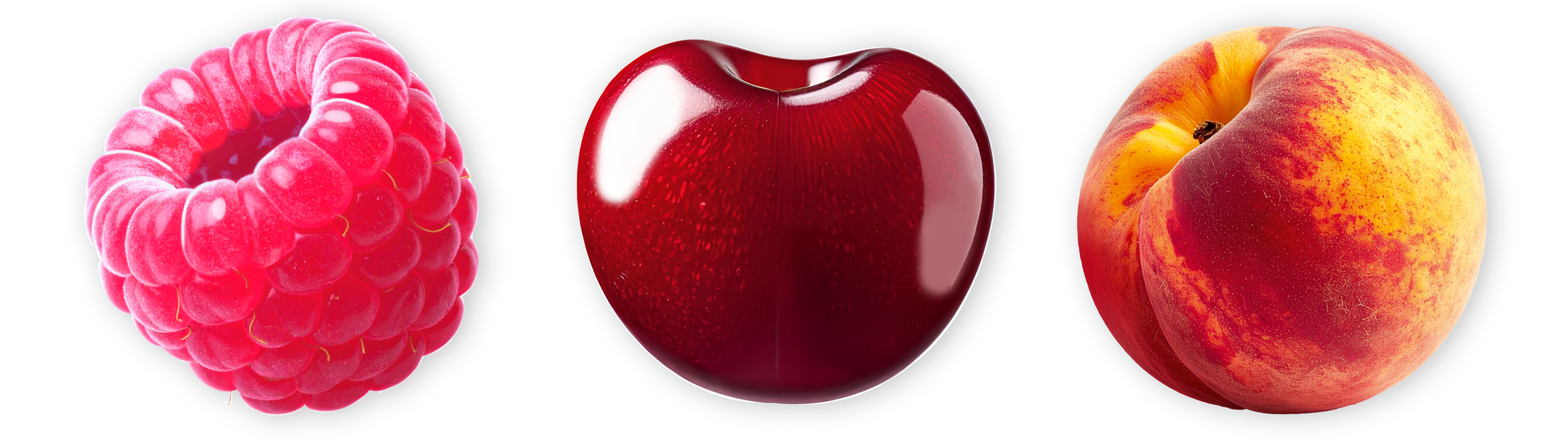 fotorealistische Fruchtabbildungen für den Sortenstörer als Teil der Verpackungsgestaltung