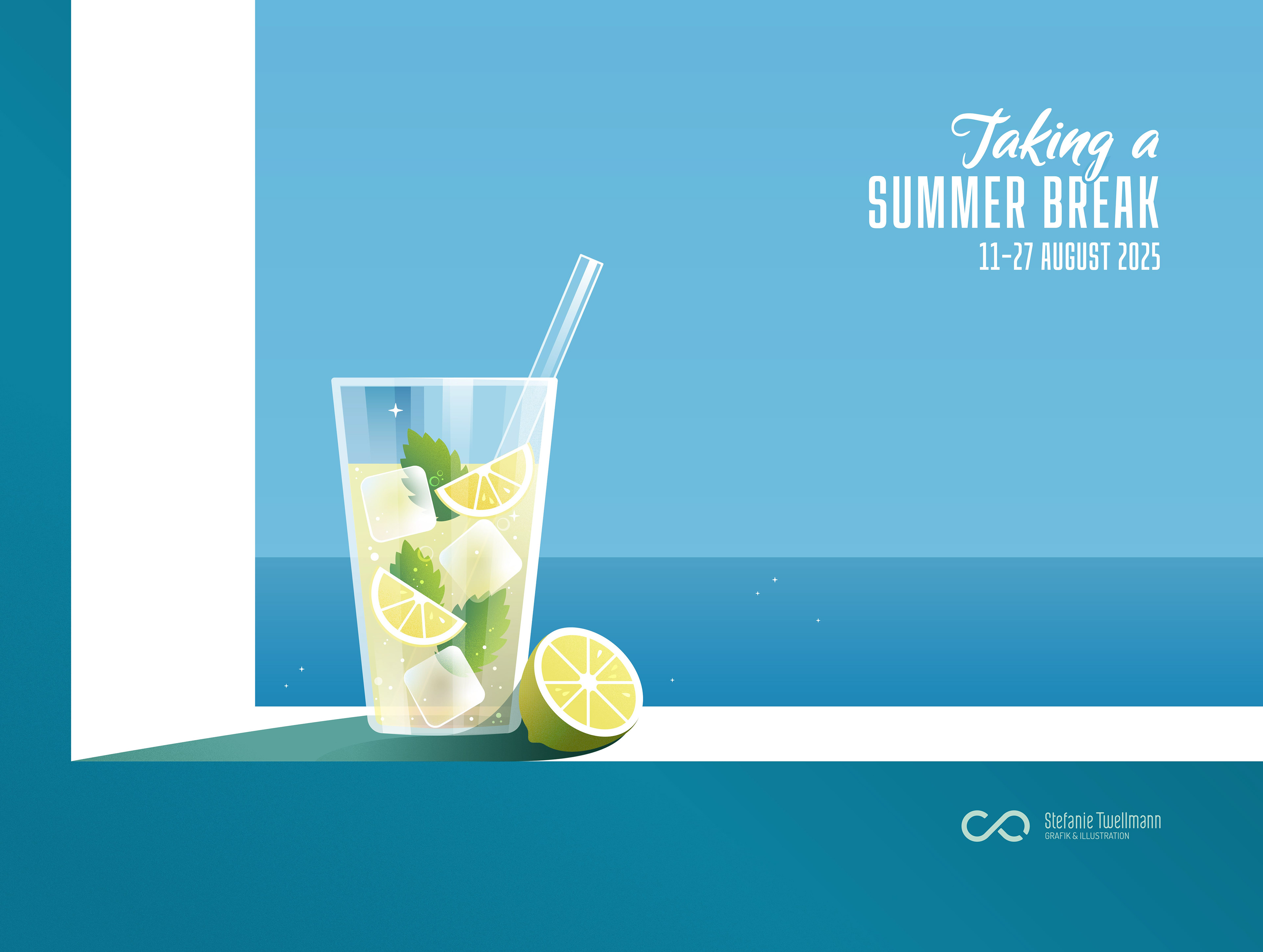 Illustration // Taking a Summer break // Stefanie Twellmann, illustrative Brand Designerin, Hamburg