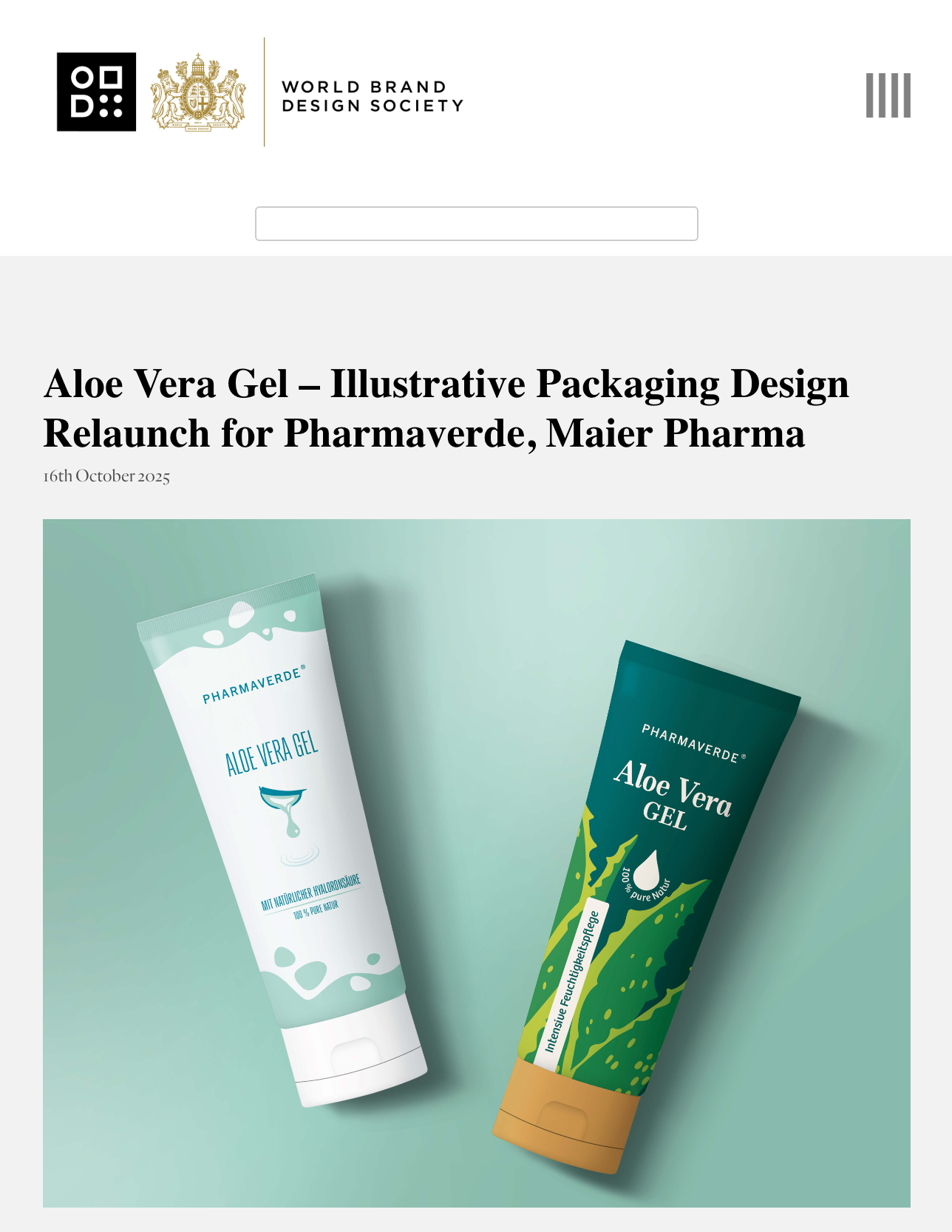 World Brand Design stellt meine Packaging Designs vor.