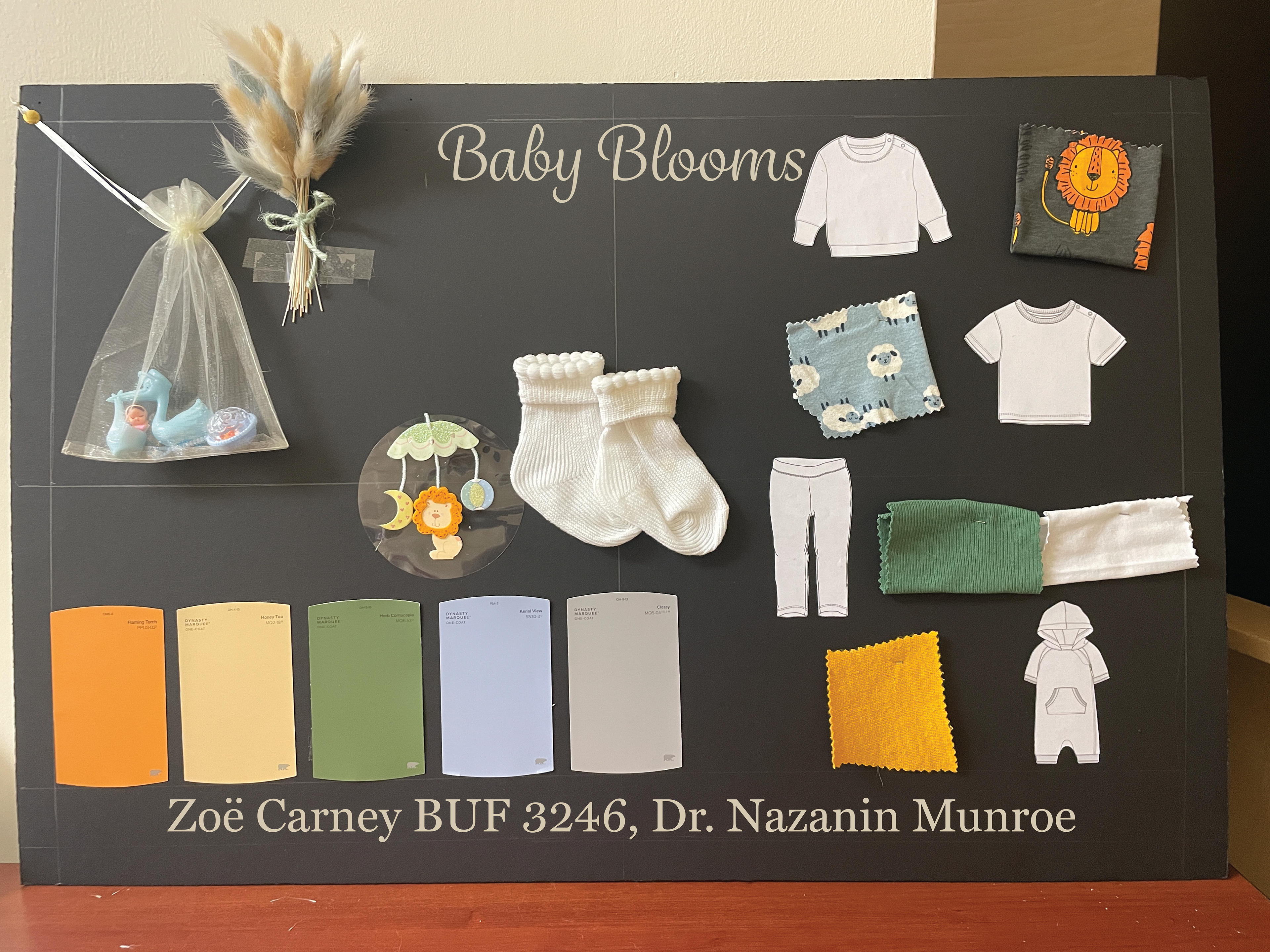 Baby Blooms Mood Board