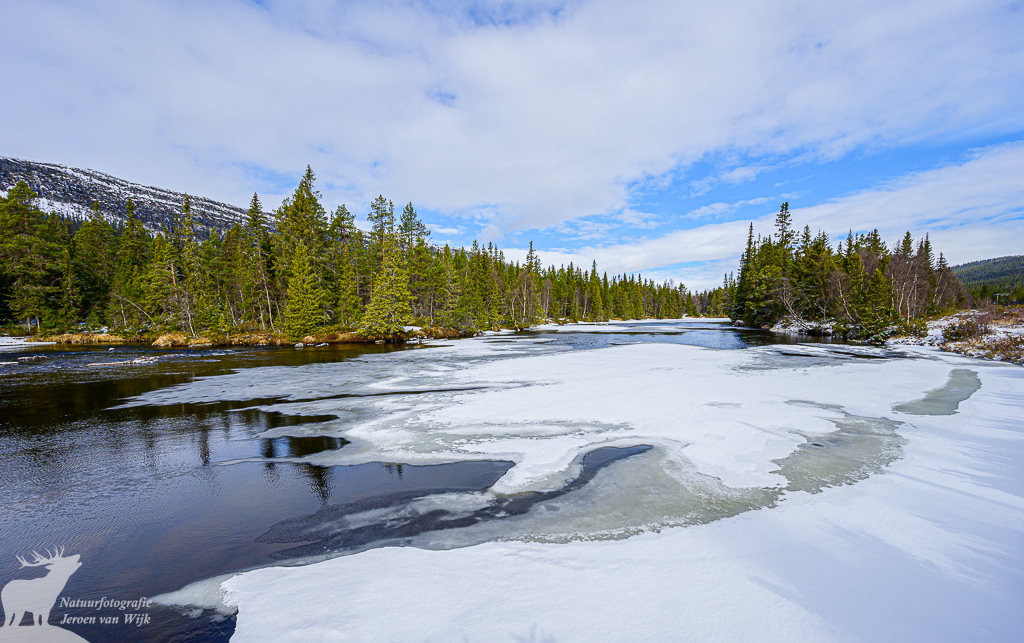 Thawing river near Funäsdalen