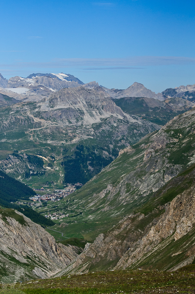 View over the valley near Tignes
