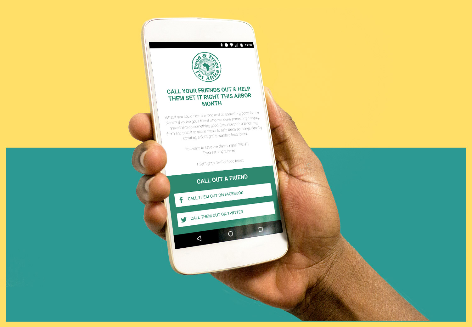 food and trees for africa setrights mobile website