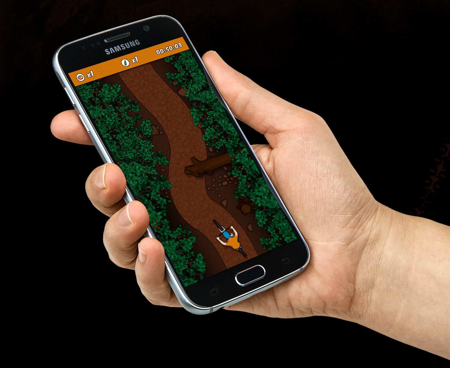 bicycle racing game on mobile phone