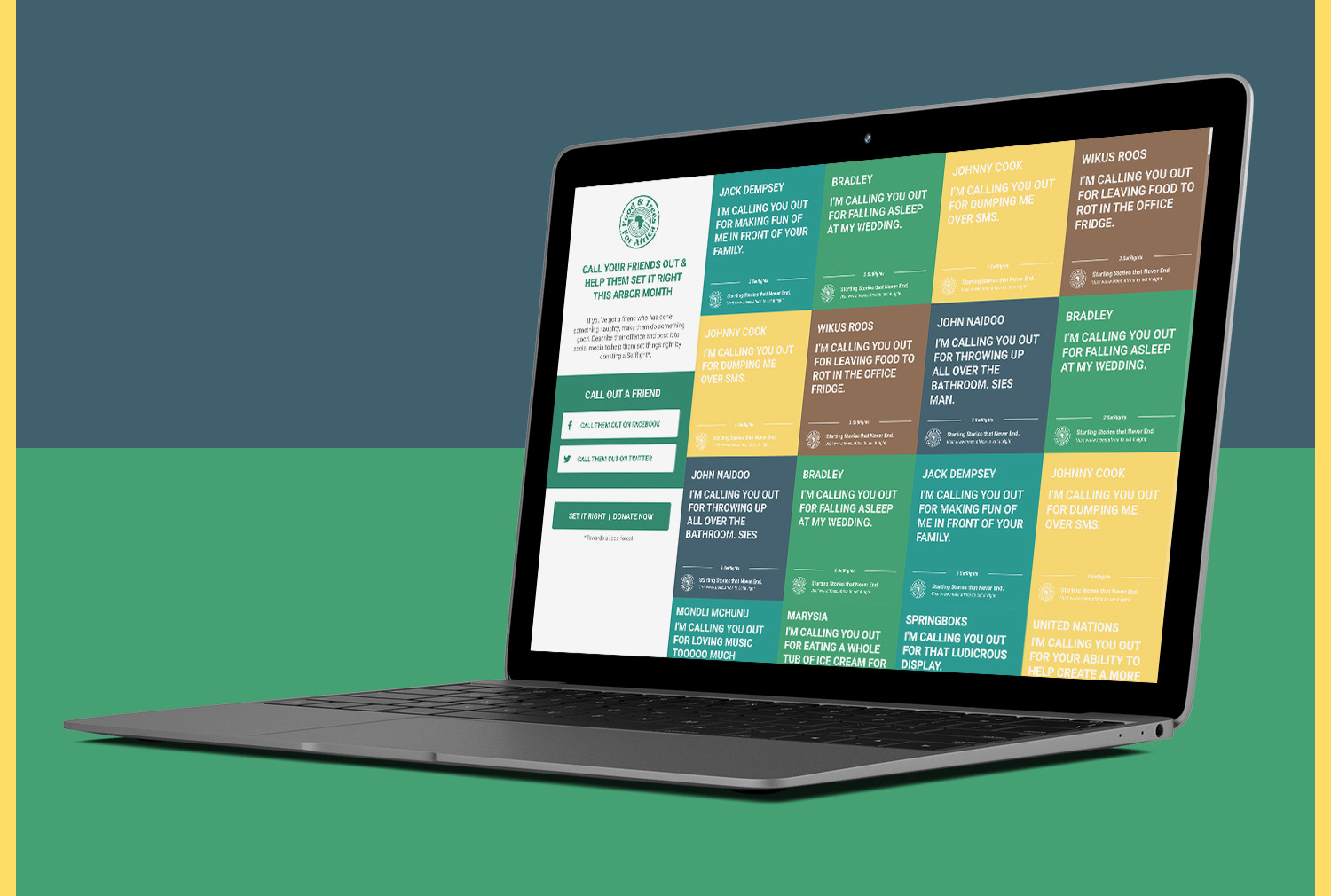 food and trees for africa setrights desktop website