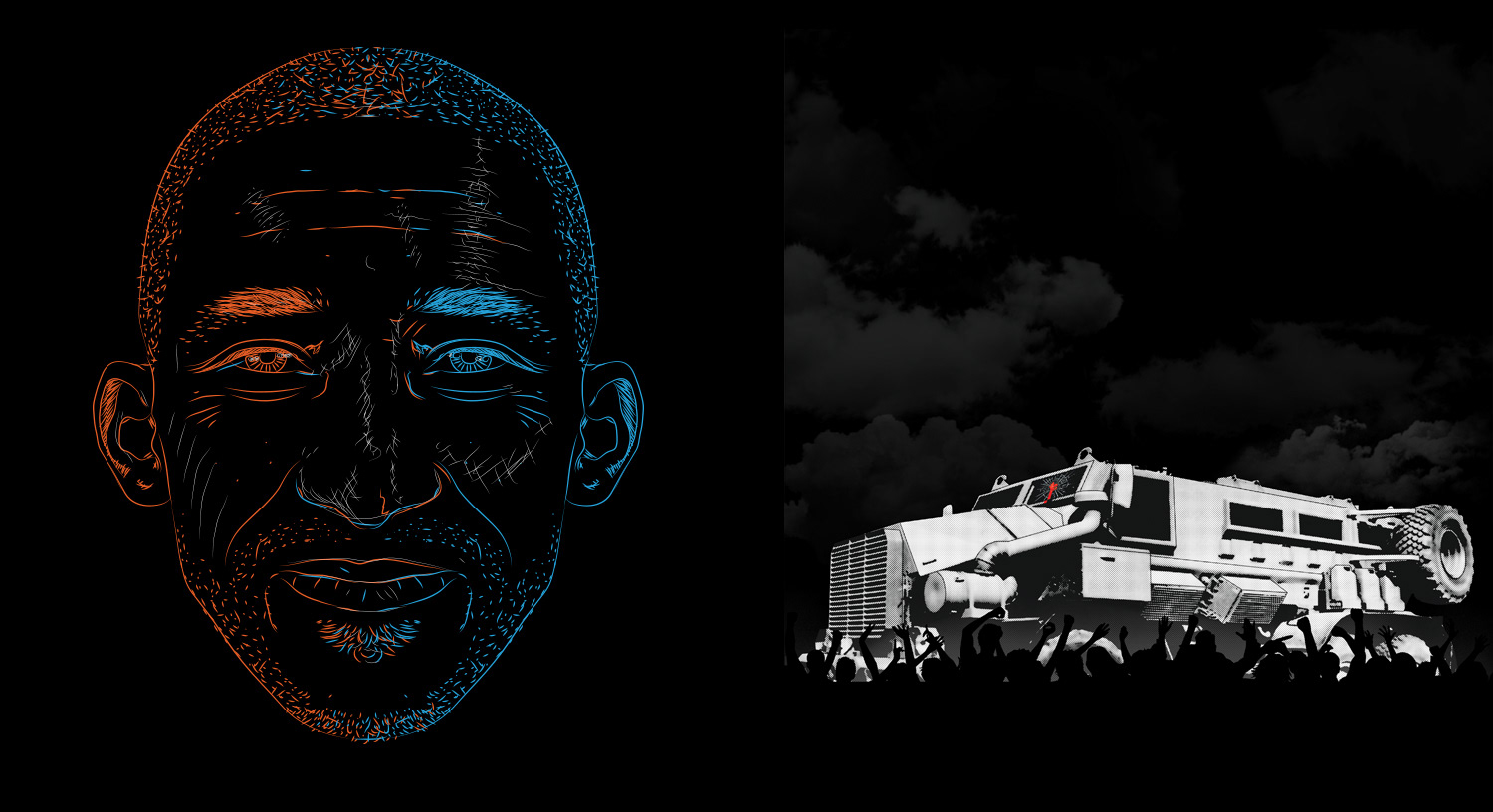 illustration and poster design for 'n bitere life 4 almal also known as the cape town redemption