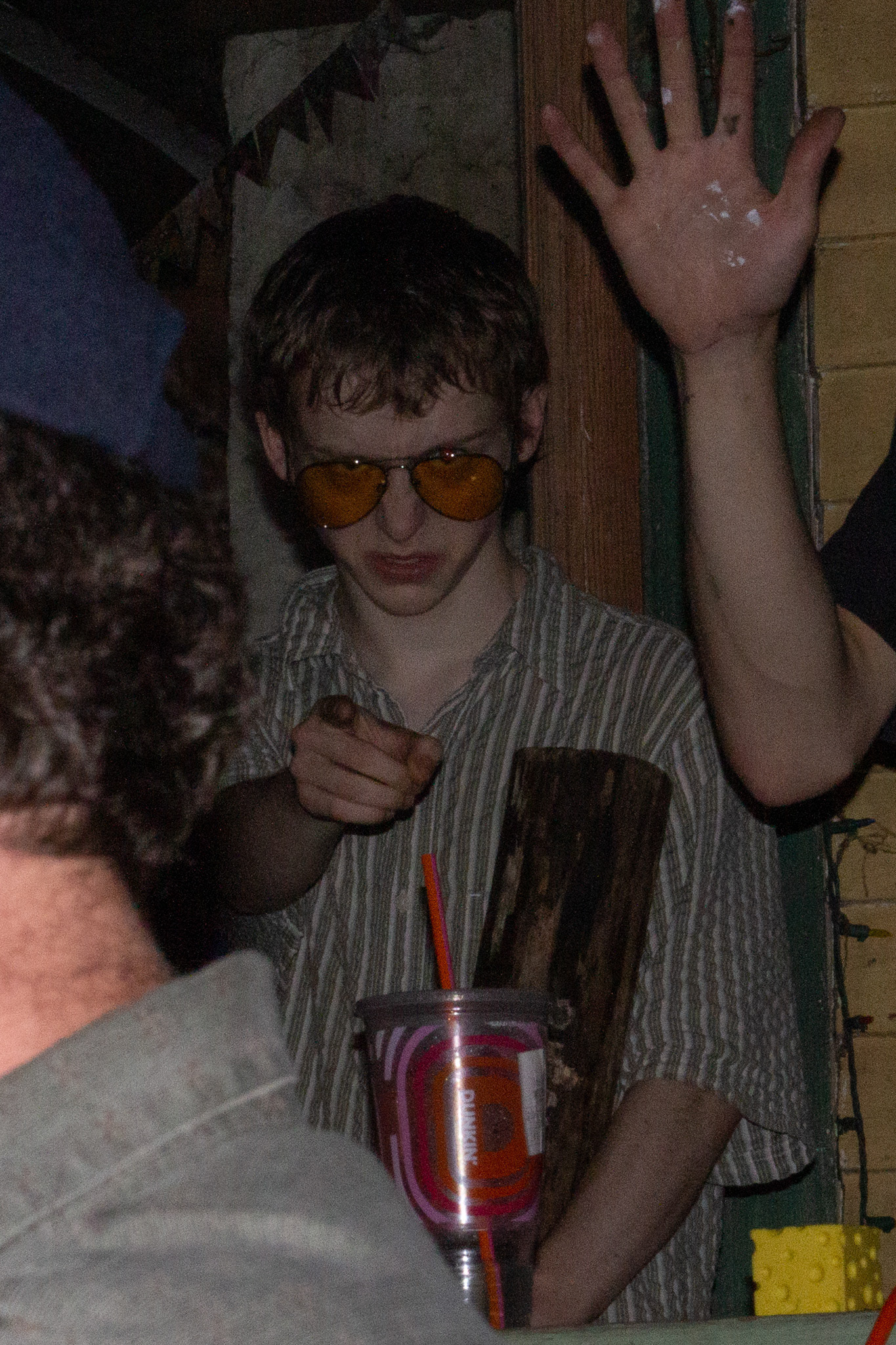 When reviewing images for another band, I spotted the lead singer pointing directly at me.