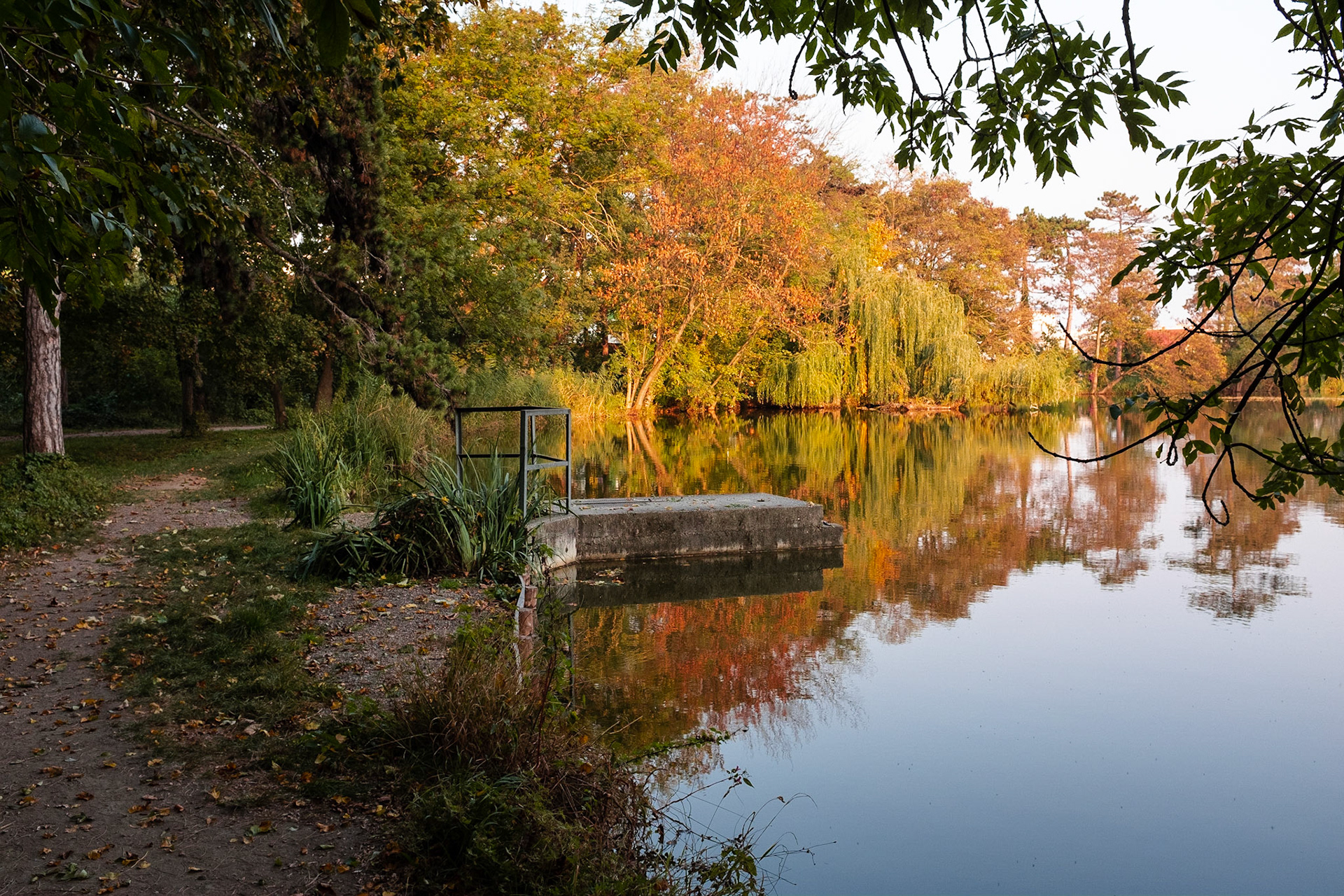 The Pionierteich in Wiener Neustadt, Lower Austria