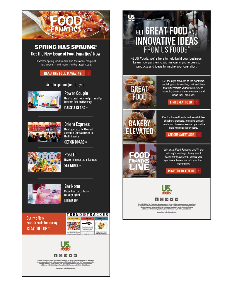 Email for Food Fanatics™ Magazine