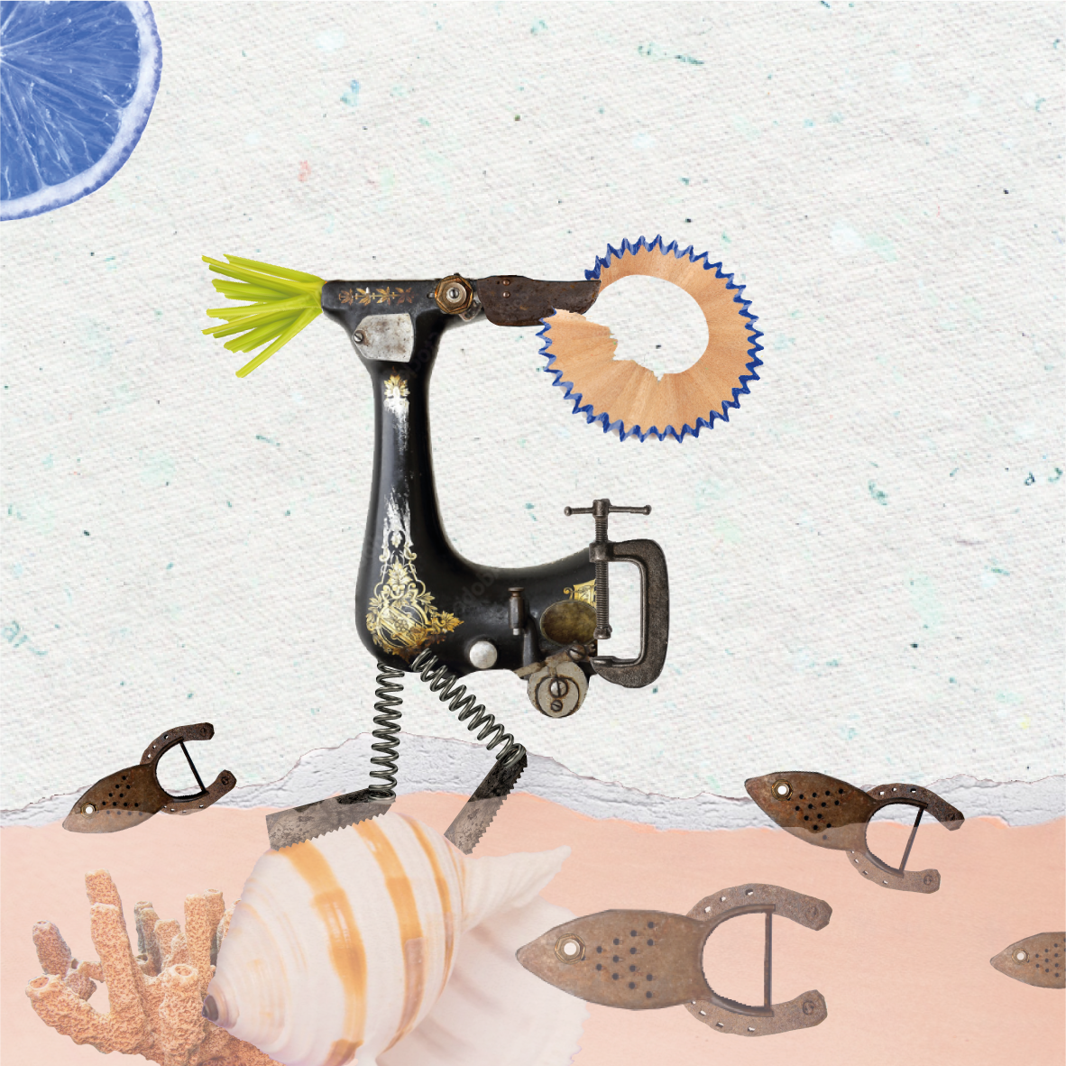 Resignificación / Ilustrando rimas / colage digital