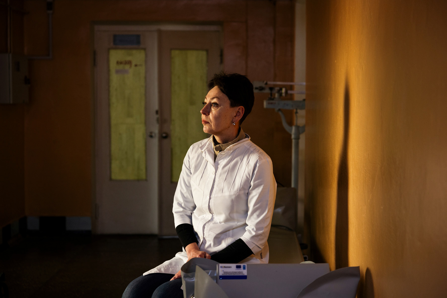 Portrait of a palliative care doctor in the city of Konotop. Sumy Region, Ukraine. February 2, 2026.