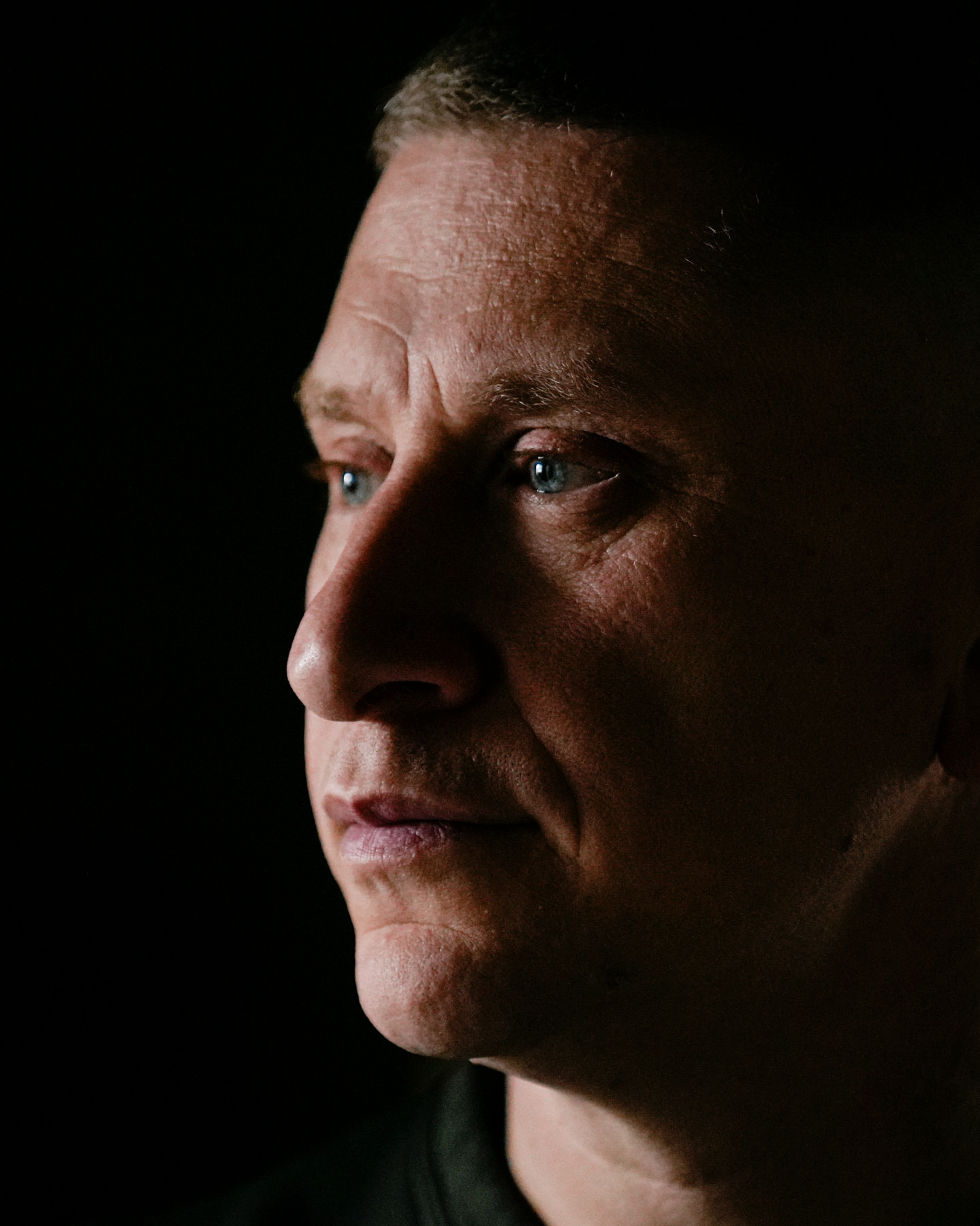 Serhii Dovbysh — a Ukrainian Army veteran and founder of the “Sertsevir” veterans space. Chernihiv, Ukraine. March 11, 2025.