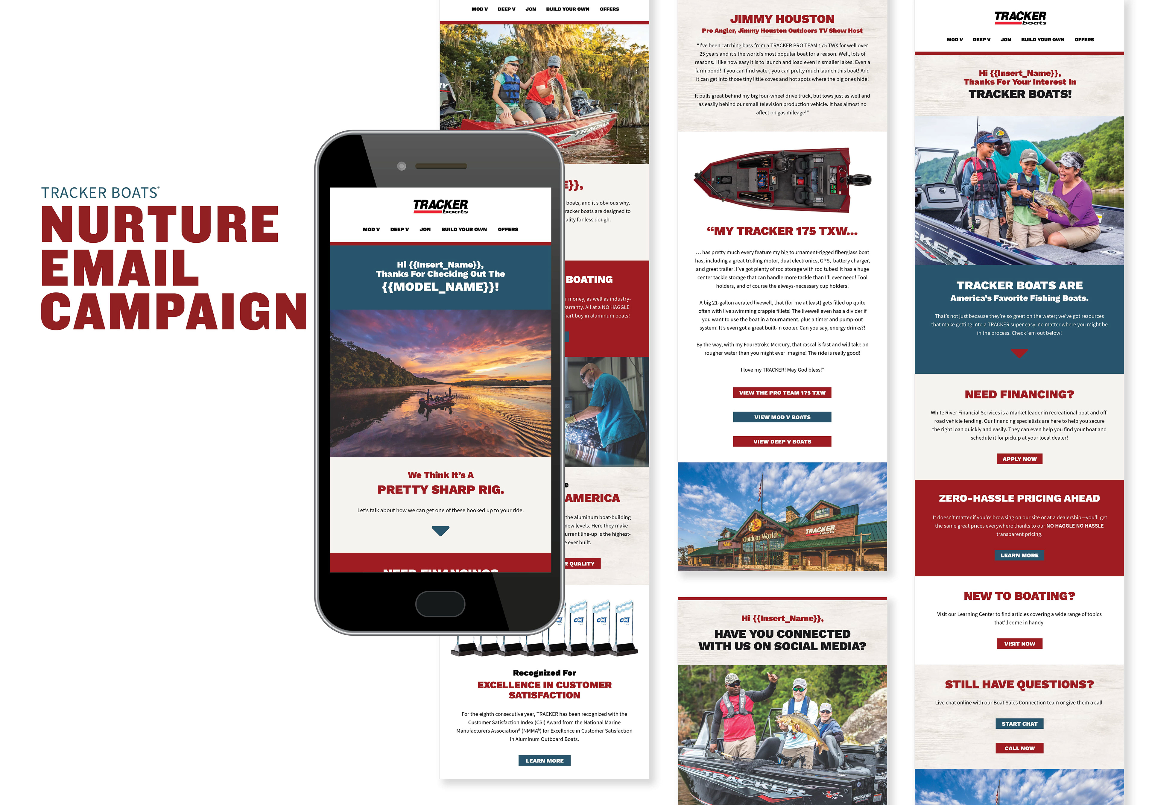 Tracker Fishing Boats Nurture Email Campaign