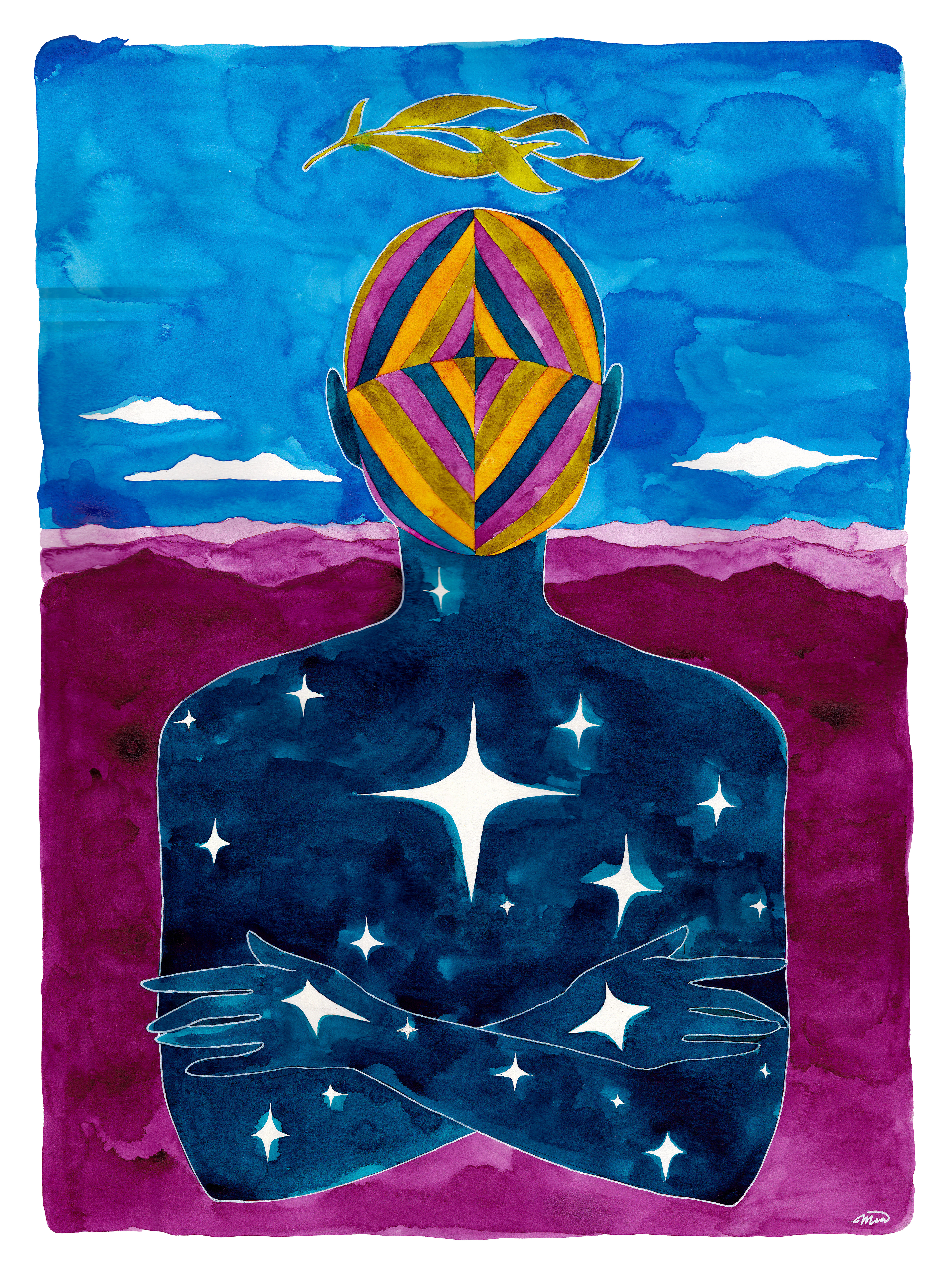 "Lista" $350 - 18x24 (with frame)