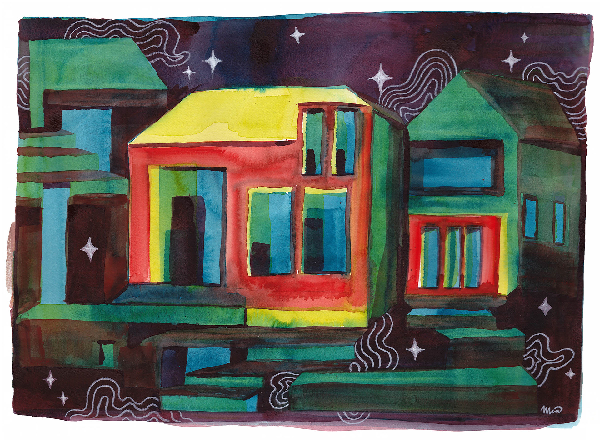 "Magic House" $250 12x16