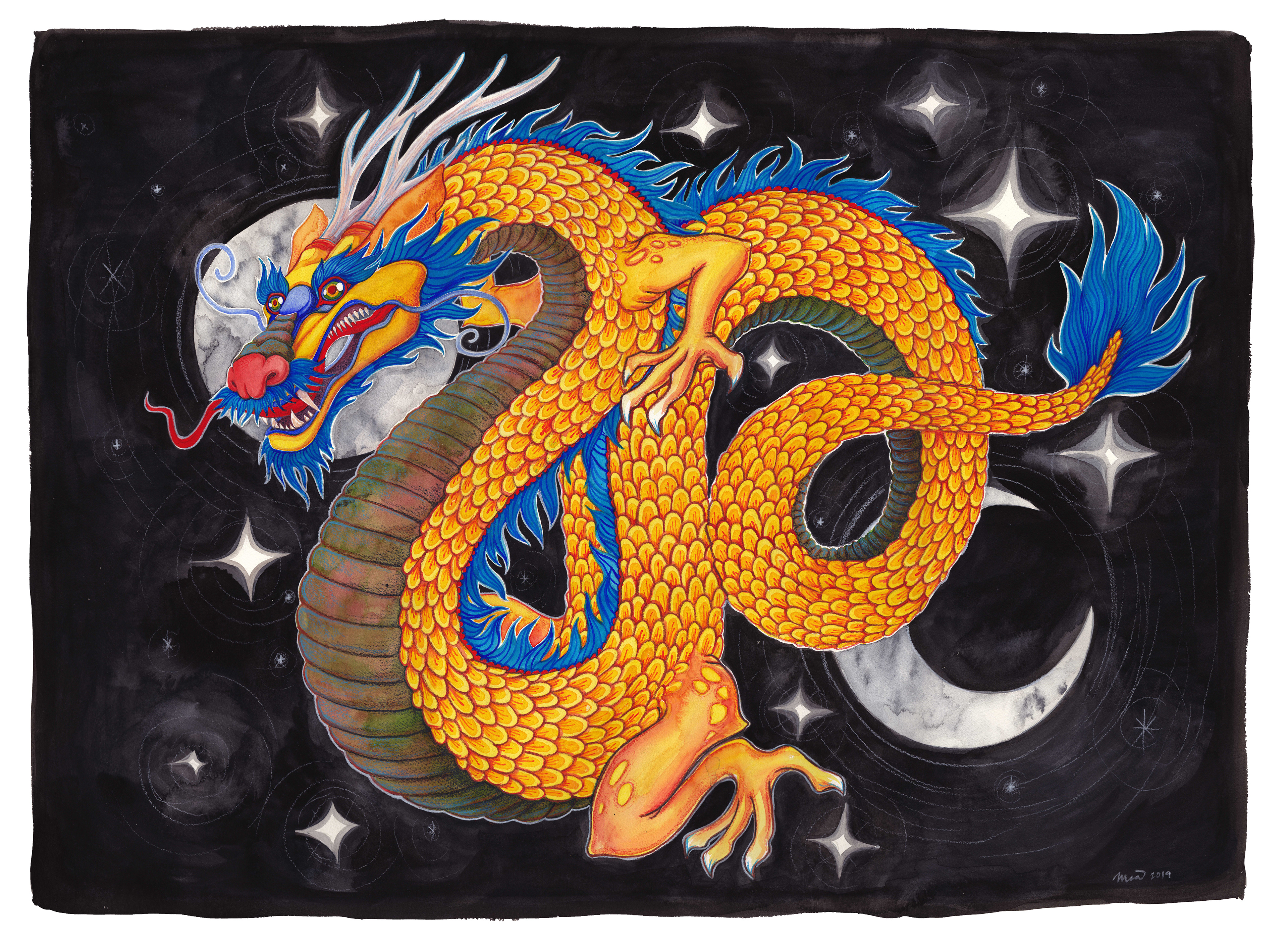 "Luck Dragon" $400 22x30