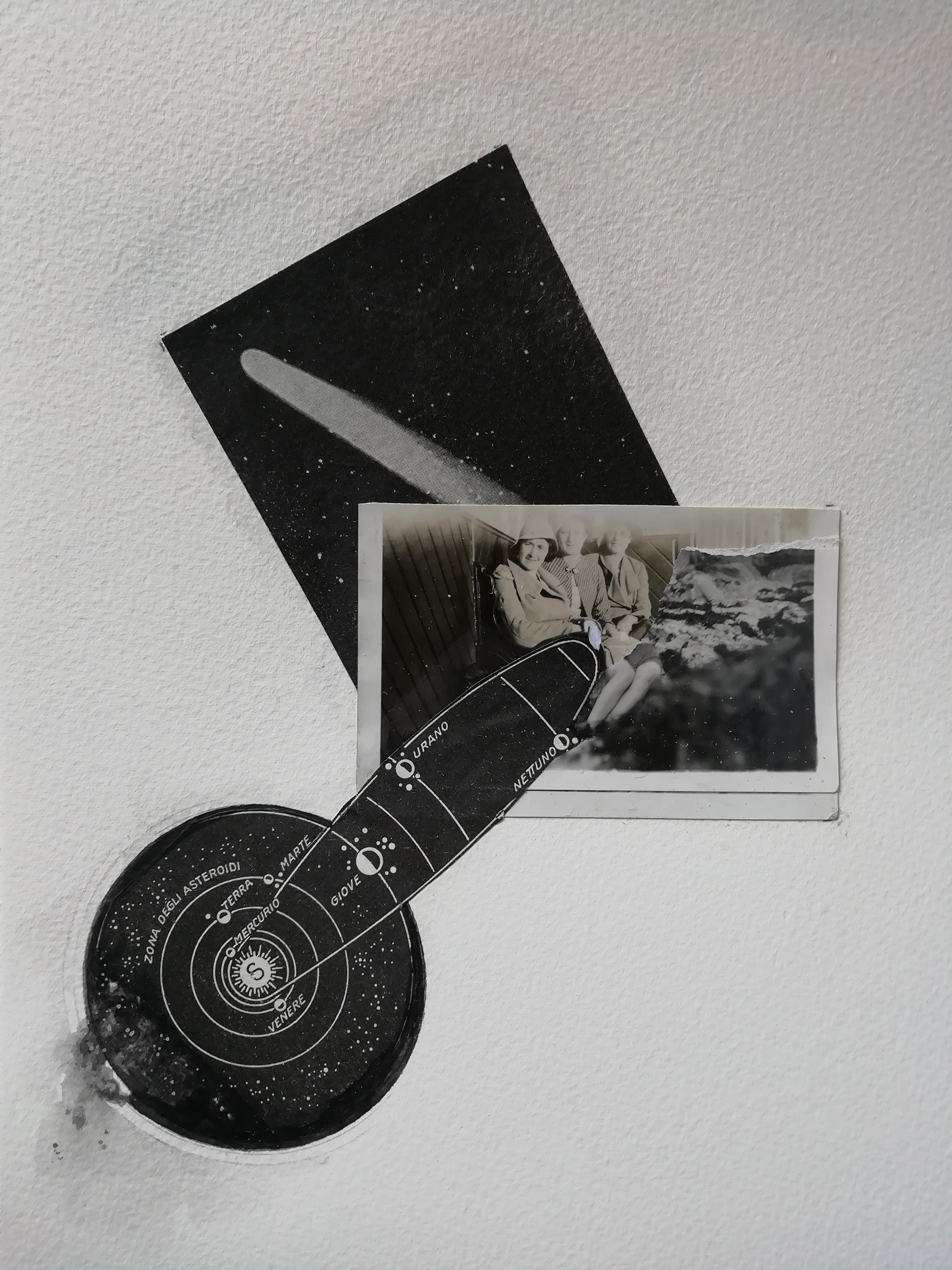 Angela Viola_Interior landscapes_2020_Collage grafite e acquerello su carta