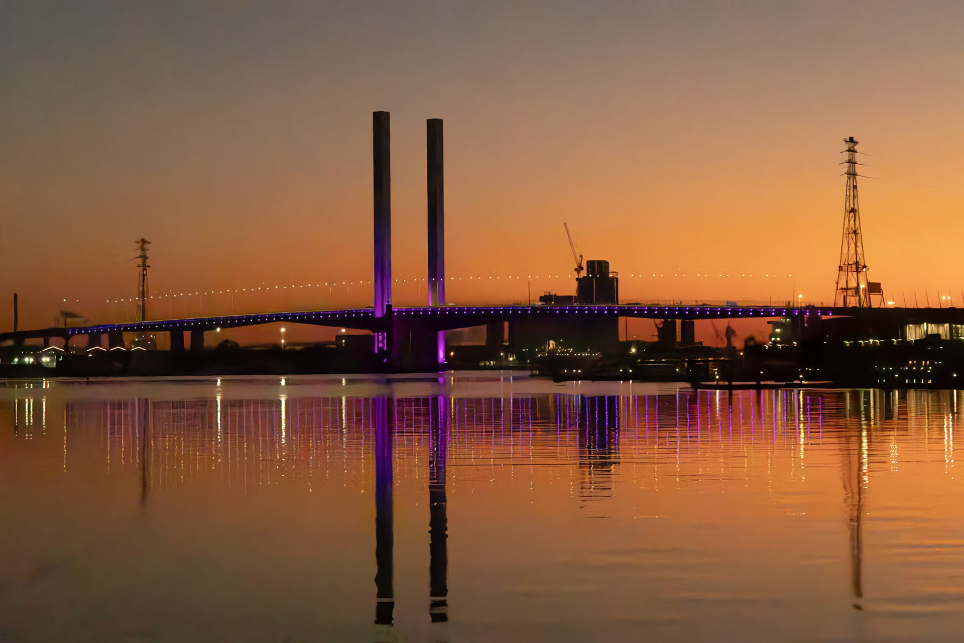 Bolte bridge at sunset