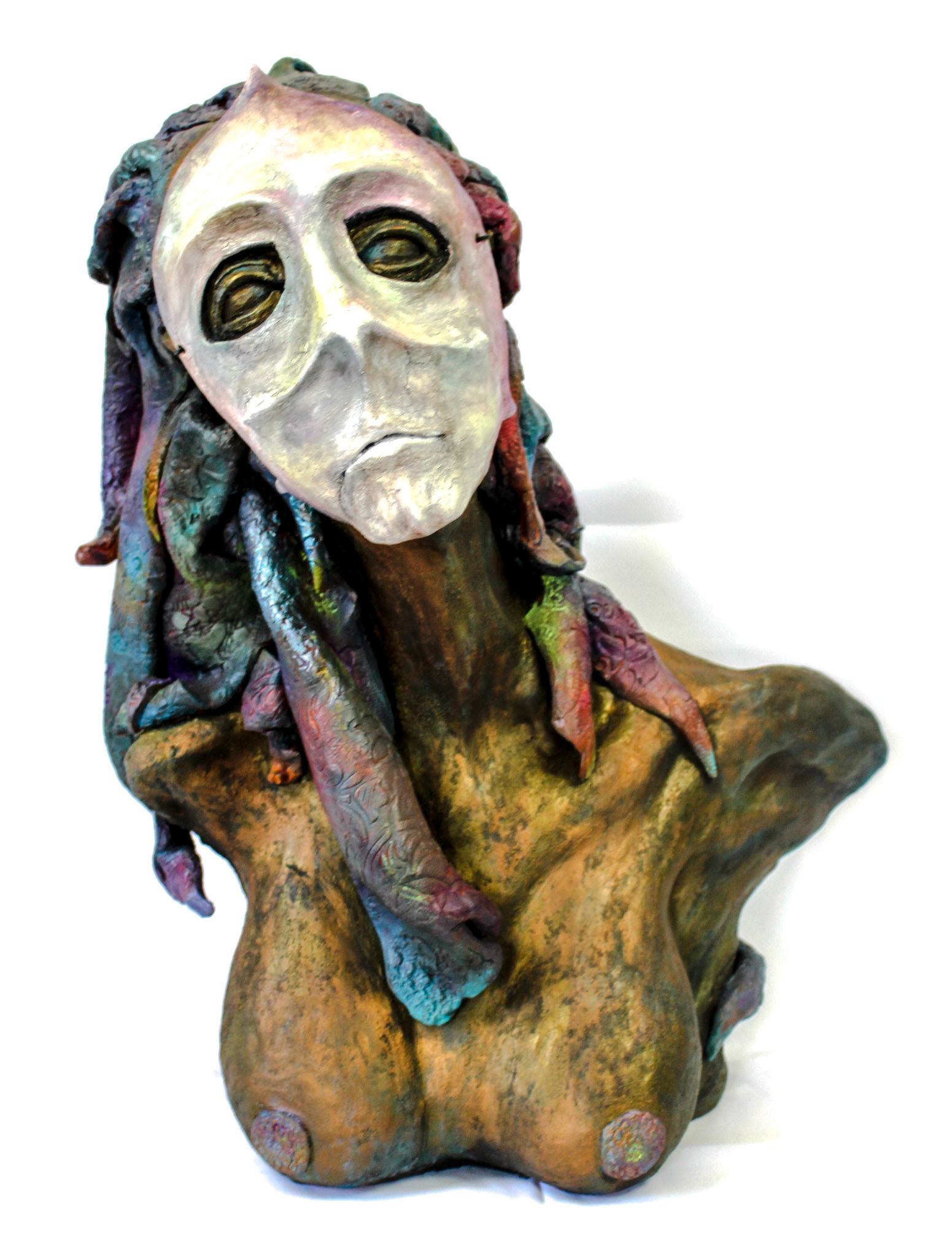 Nomadic Oricale, Terracotta with Acrylix ans Patina Wax, 20"x15"x12"2021