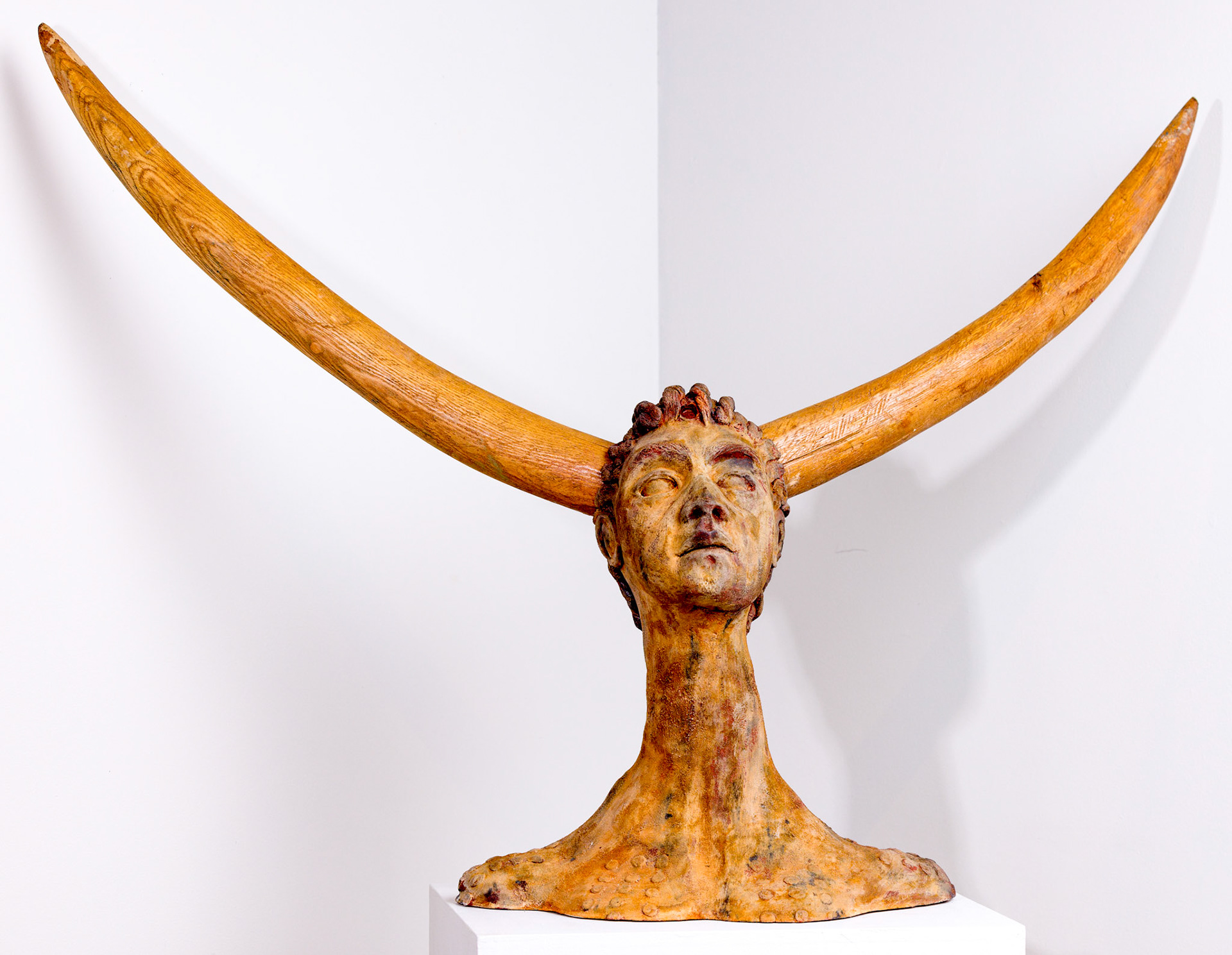 Tassili of the Rock City, Stoneware Clay with Acrylic and Wax Patina, 35” x 54” x 21”, 2023