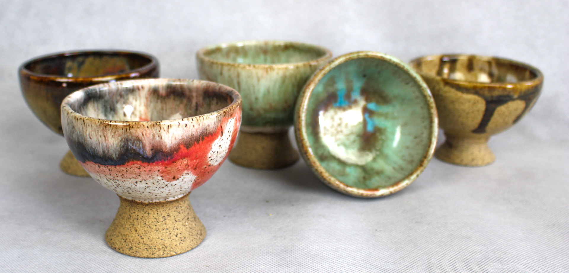 Fruit / Ice Cream Cups: Variety of Glaze Syles (always changing) - $20 per cup