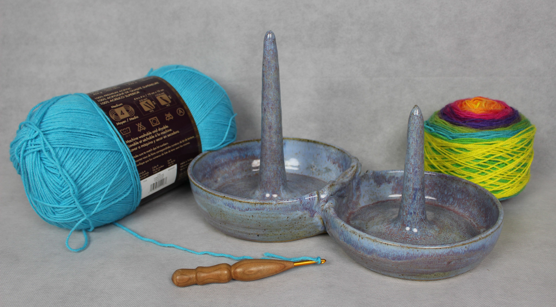 Crochet Hook By: Bowltech Crochet Hooks - Double Butlers for a Large 1 lb. Skein & Regular Cake