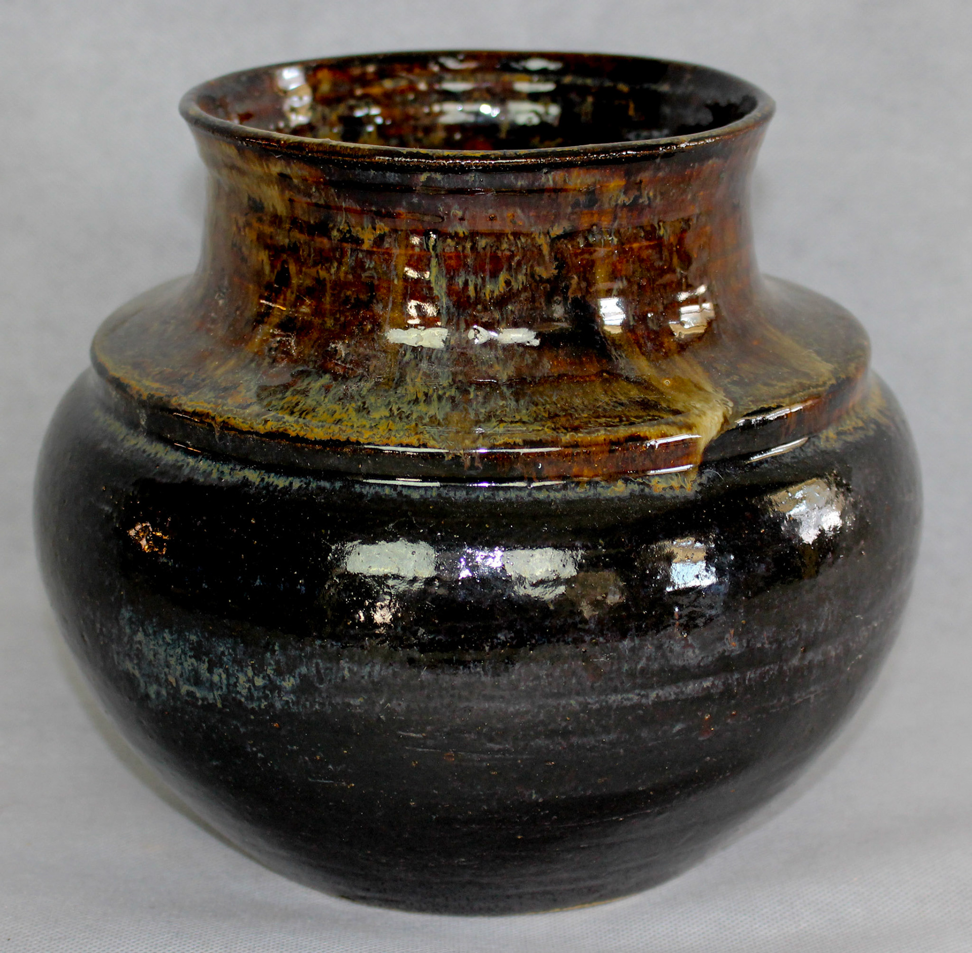 Ancient Jasper Pot, Stoneware with cone 6 Glaze, 9" x 10" x 10", 2018