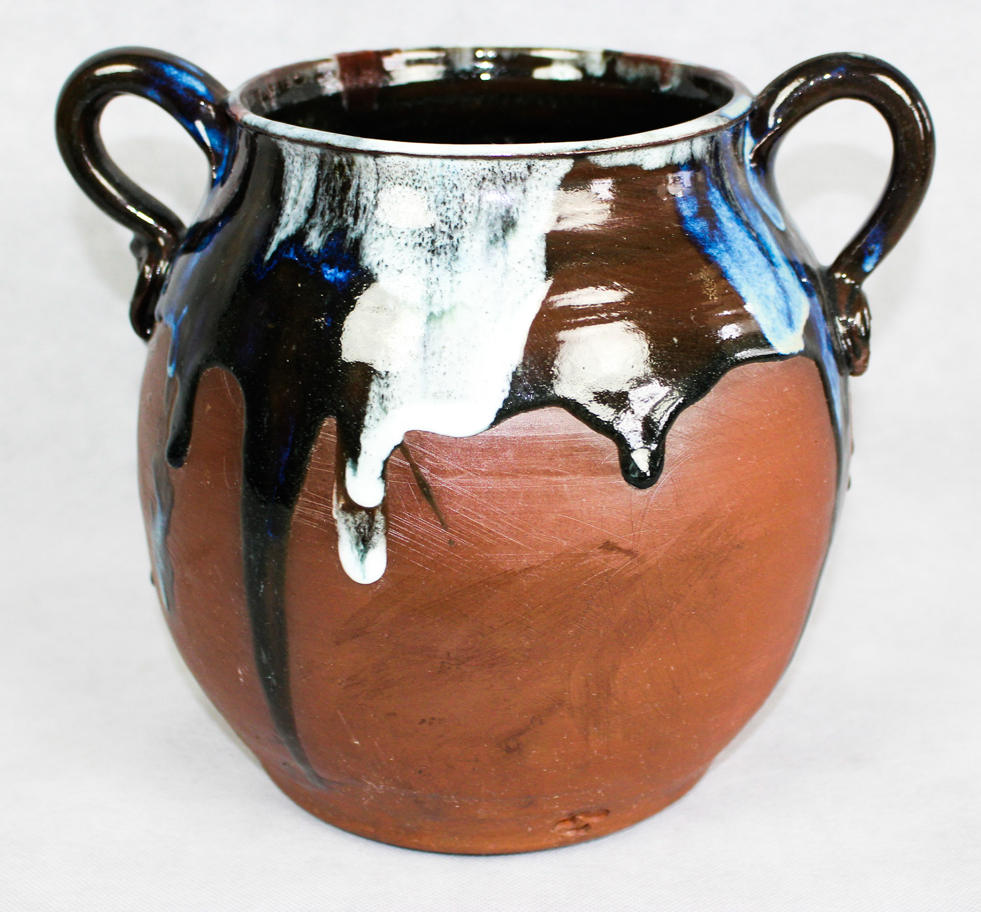 RAW Series #1, Terra Cotta w/cone 6 Glaze, 11" x 10" x 9", 2012