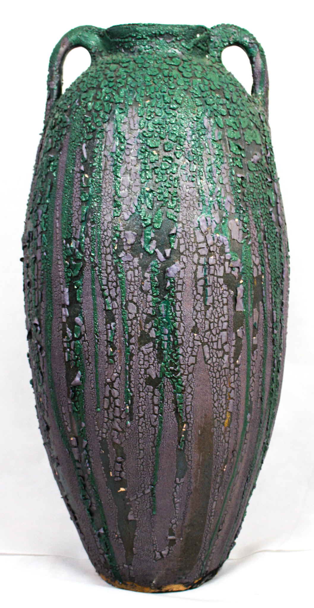 Purple Haze, Terracotta with High Fire Glaze, 32"x13"x13", 1998 - Private Collection