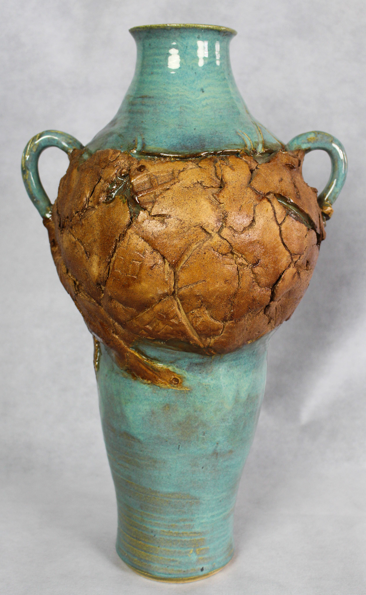 Peddle Blue Vessel - Stoneware, with cone 6 Glaze - 21" x 12" x 10", 2012