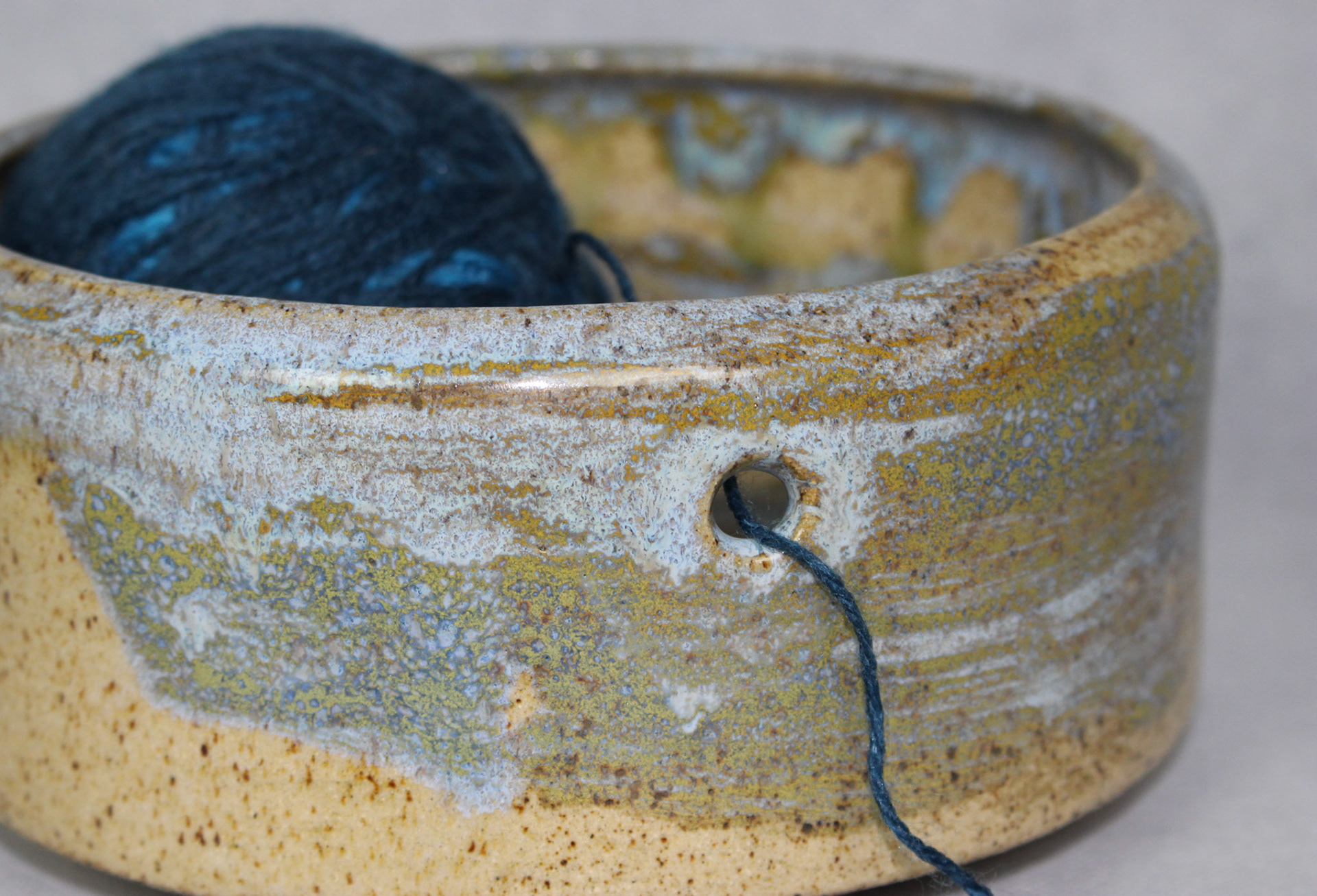 Stoneware with High Fire Glaze: Large Yarn Bowls