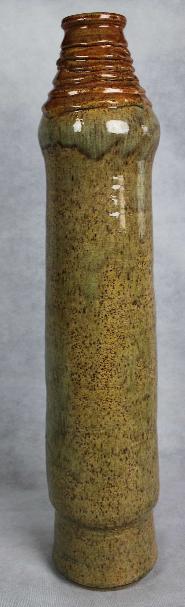 Layered Vessel, Stoneware with Cone 6 Glaze, 26" x 5.5" x 5.5", 2009