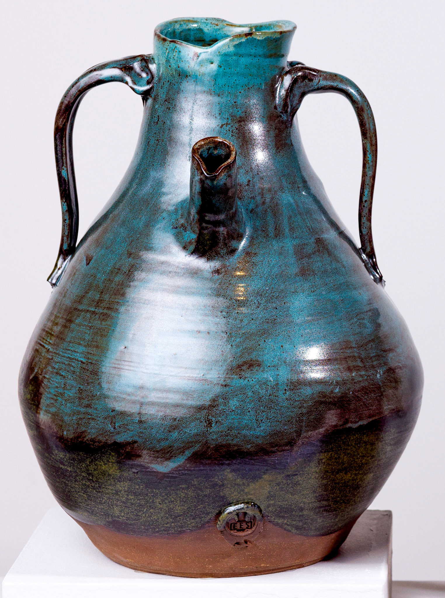 Wodans Drink to Victory, Stoneware Clay with Glaze, 18” x 12” x 12”, 2024