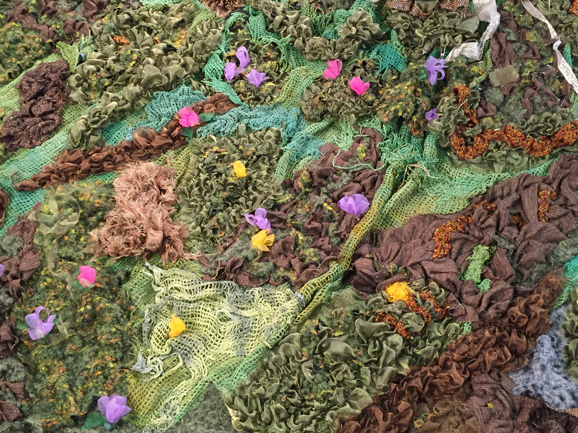 A close-up on Pabbie's cape, made for Frozen on Broadway, Disney Theatricals, 2018.