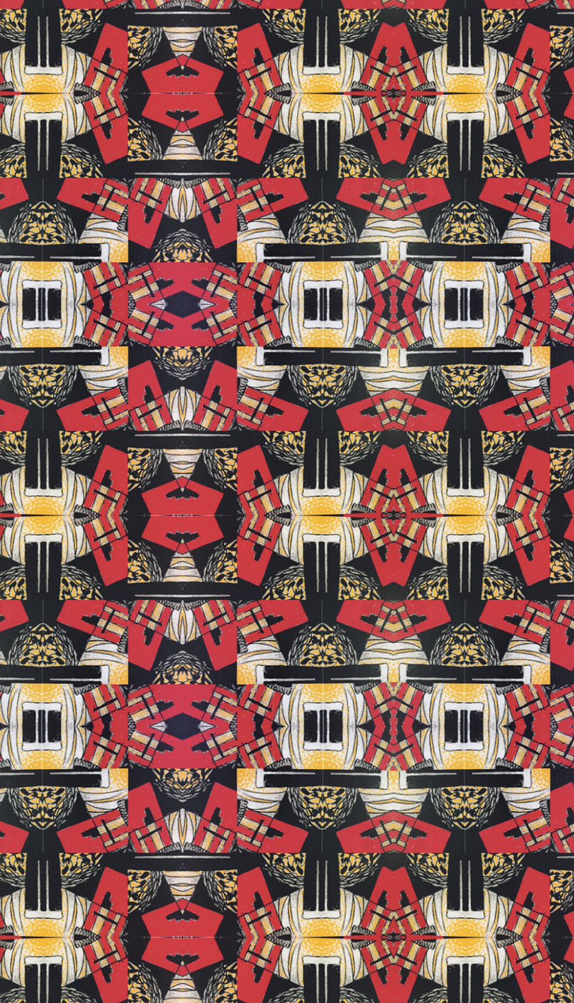 Repeat print for the 1917 collection, hand illustration rendered in Photoshop, 2017