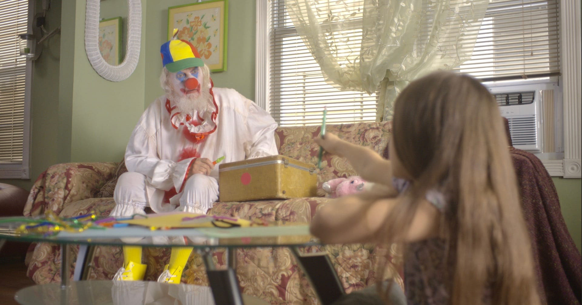 The clown in Inflammation, dir.by Michelle Nash, 2018.