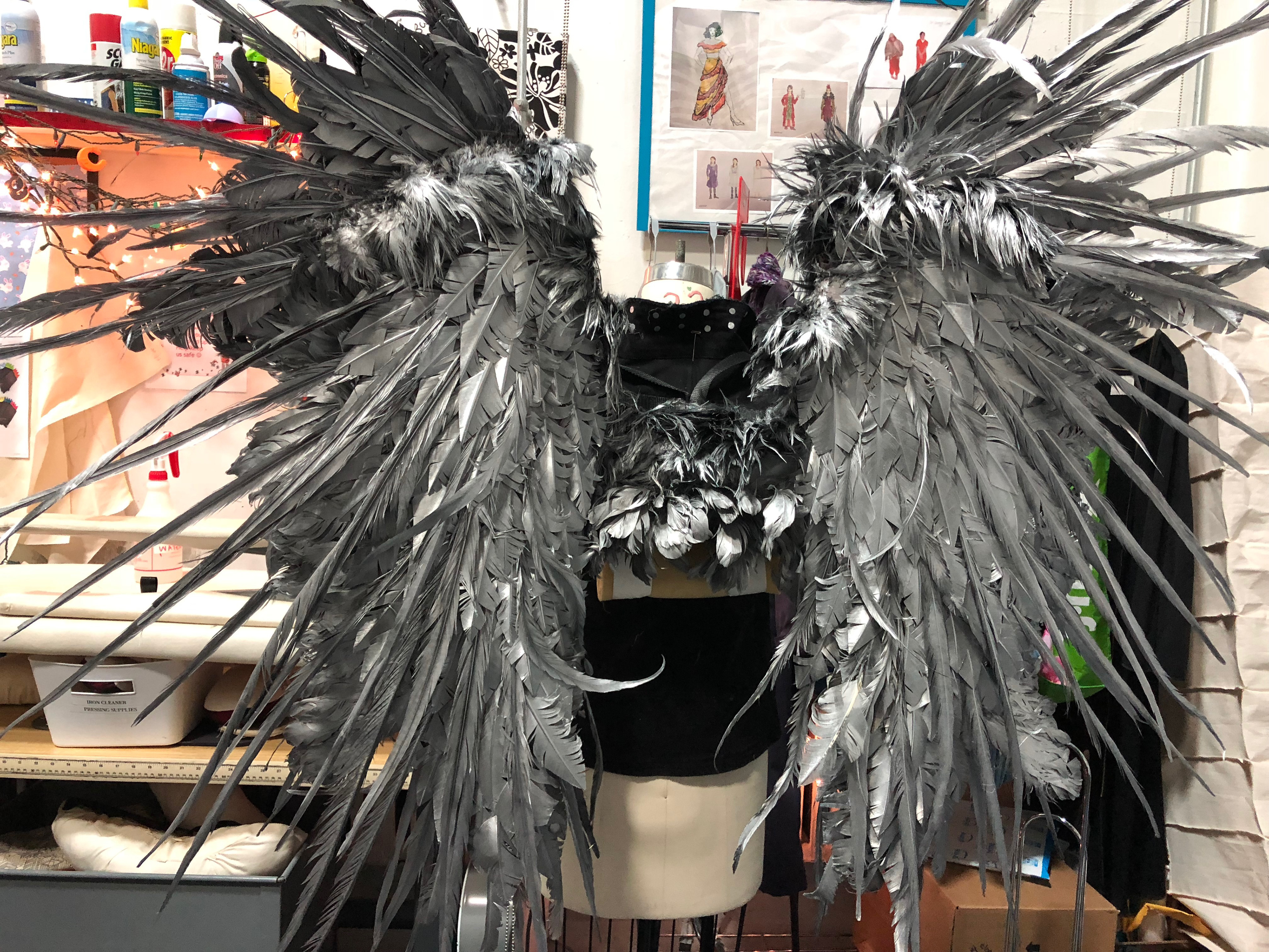 Angel wings for Marislo at The New School for Performing Arts, 2018