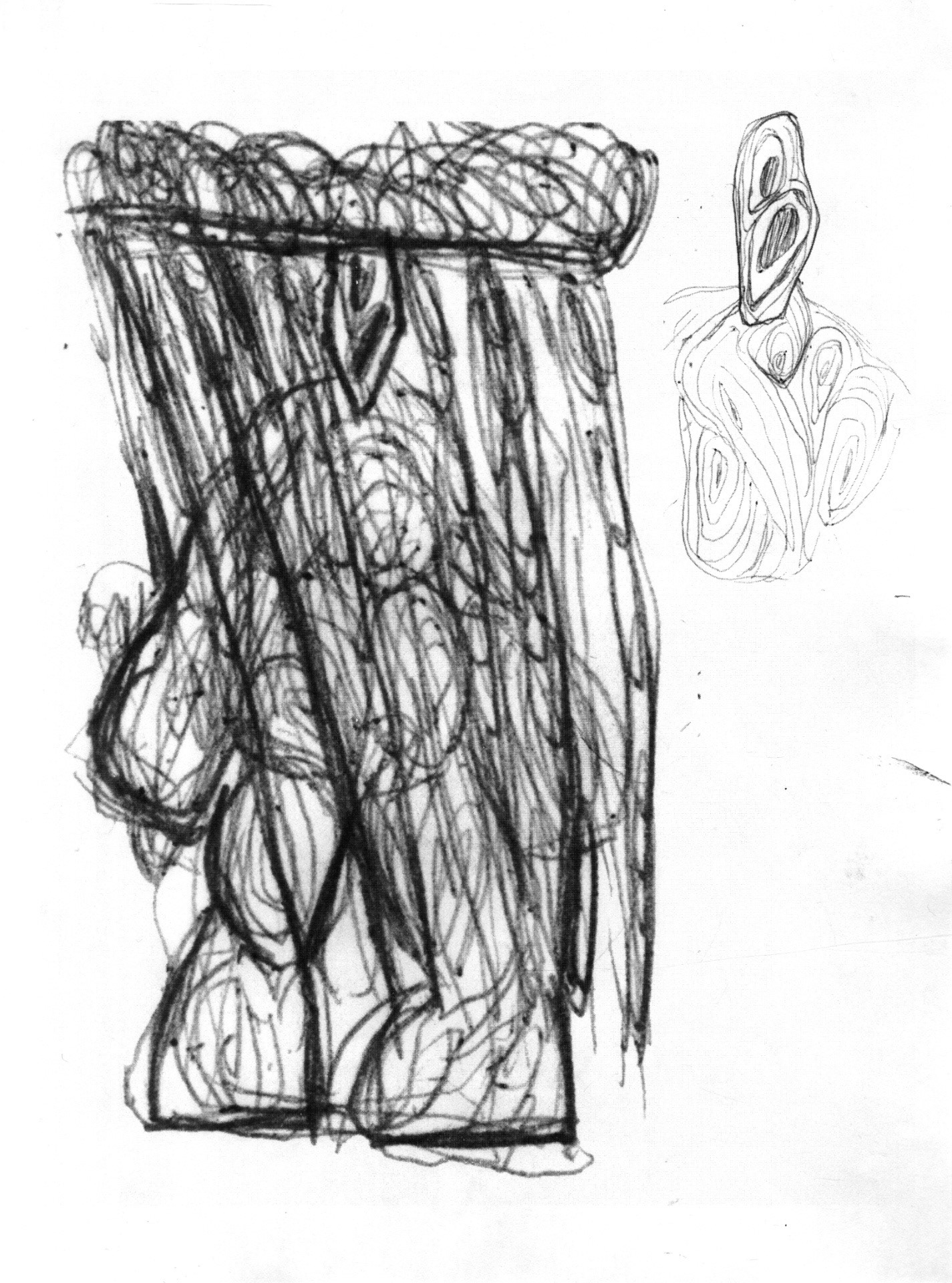 Marvelous creatures design concept, pencil on paper, AK