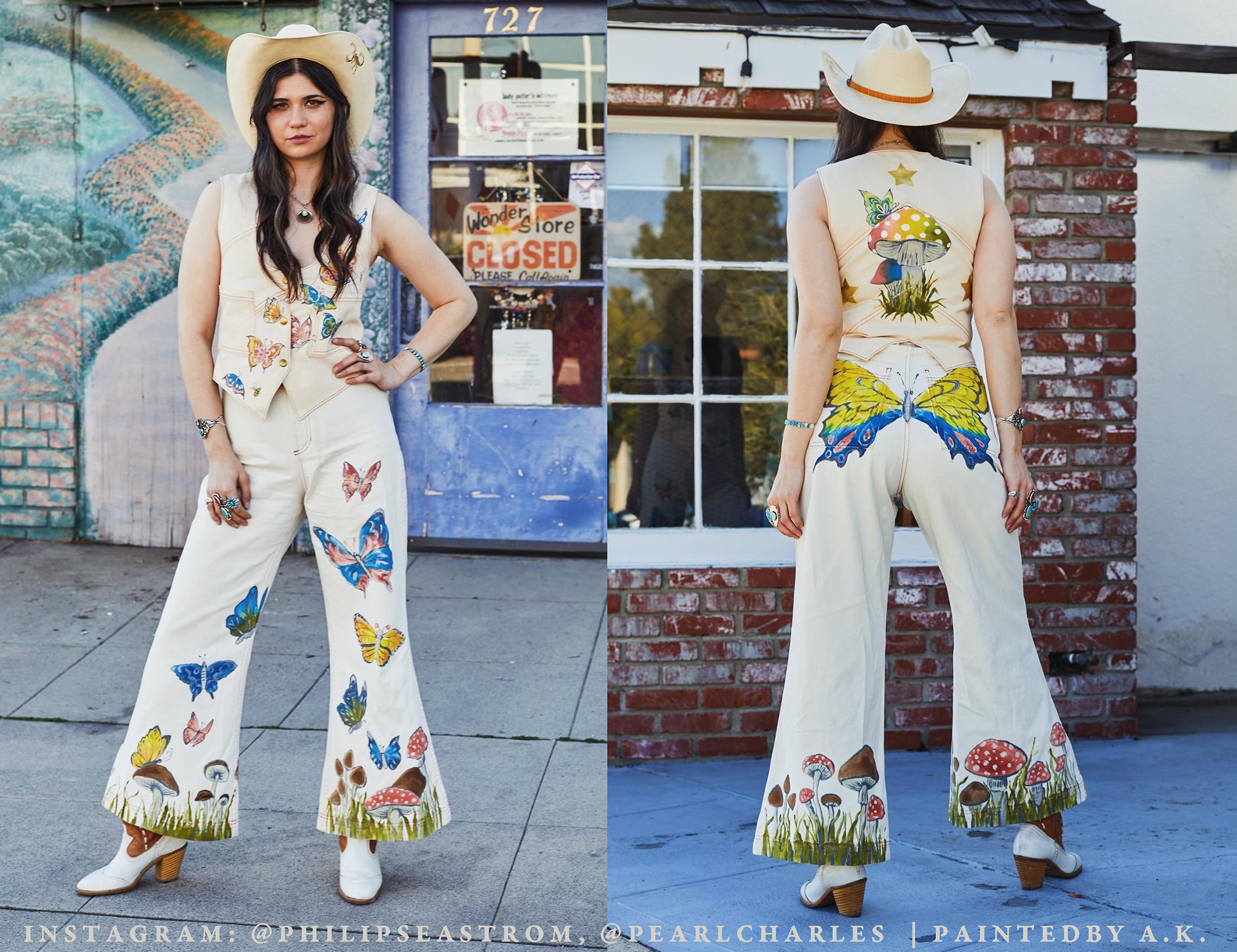 Custom butterfly set for @pearlcharles, designed by @philipseastrom, painted by me