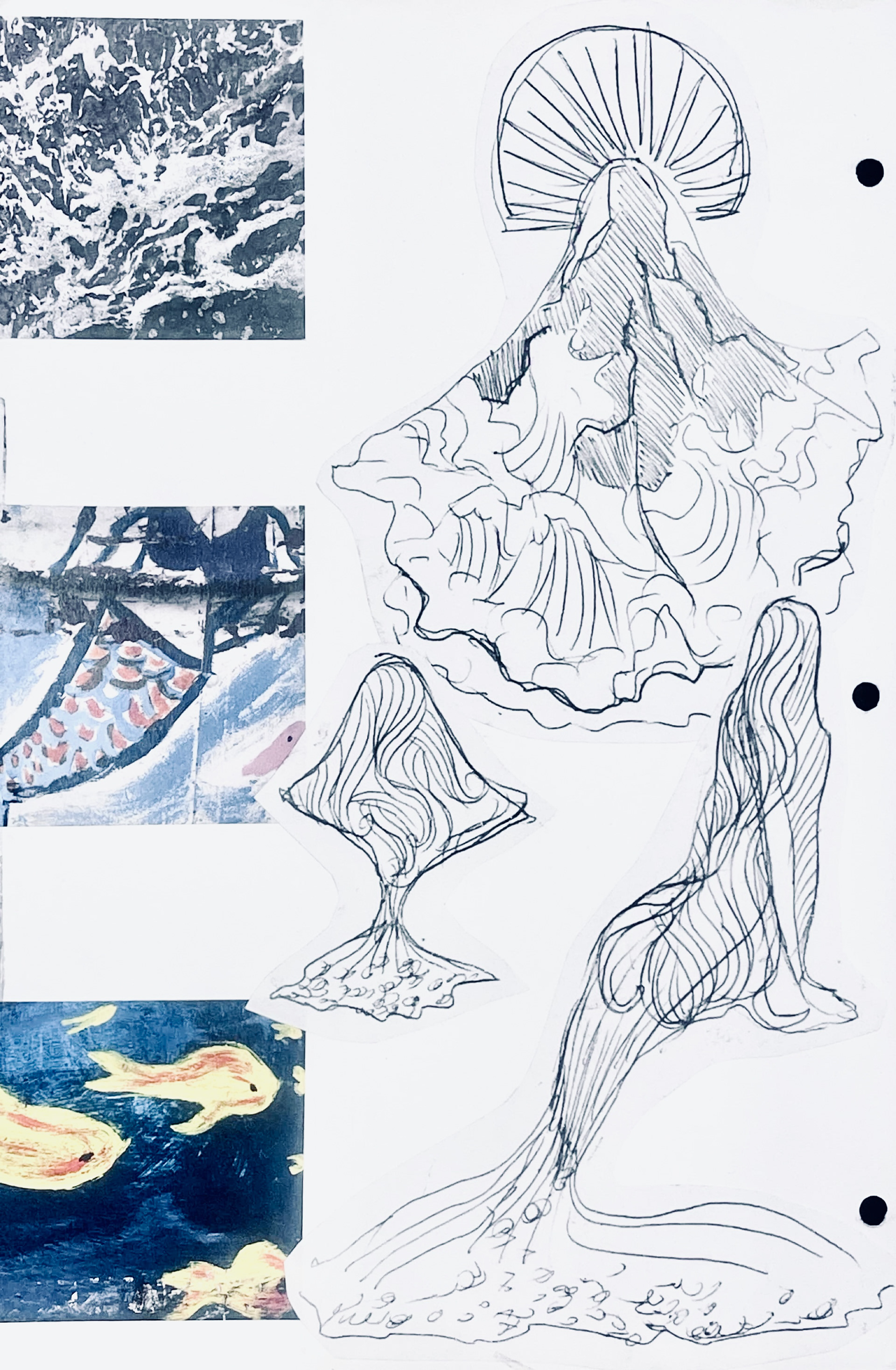 Inspiration photography and initial sketches for Lukomorye, AK 2019