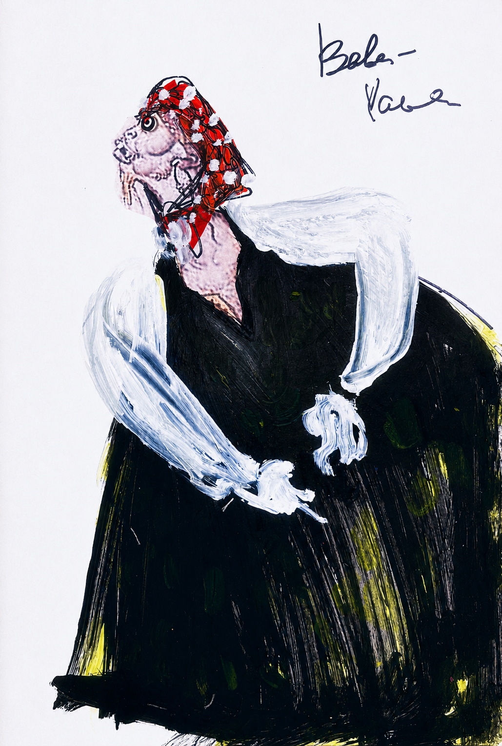 Baba Yaga concept, mixed media collage | Lukomorye by A.K.