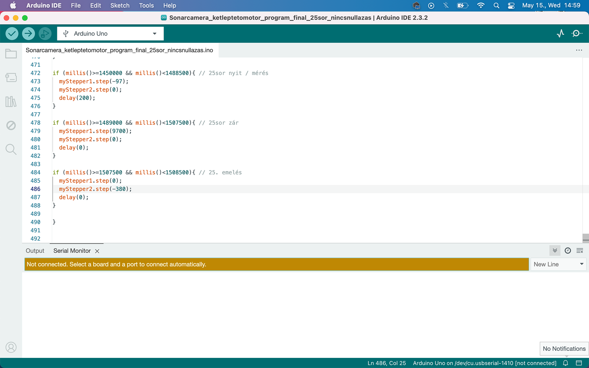 Programming the device