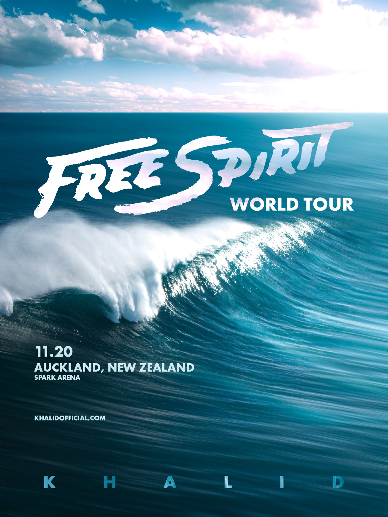Poster for Khalid's Free Spirit Tour