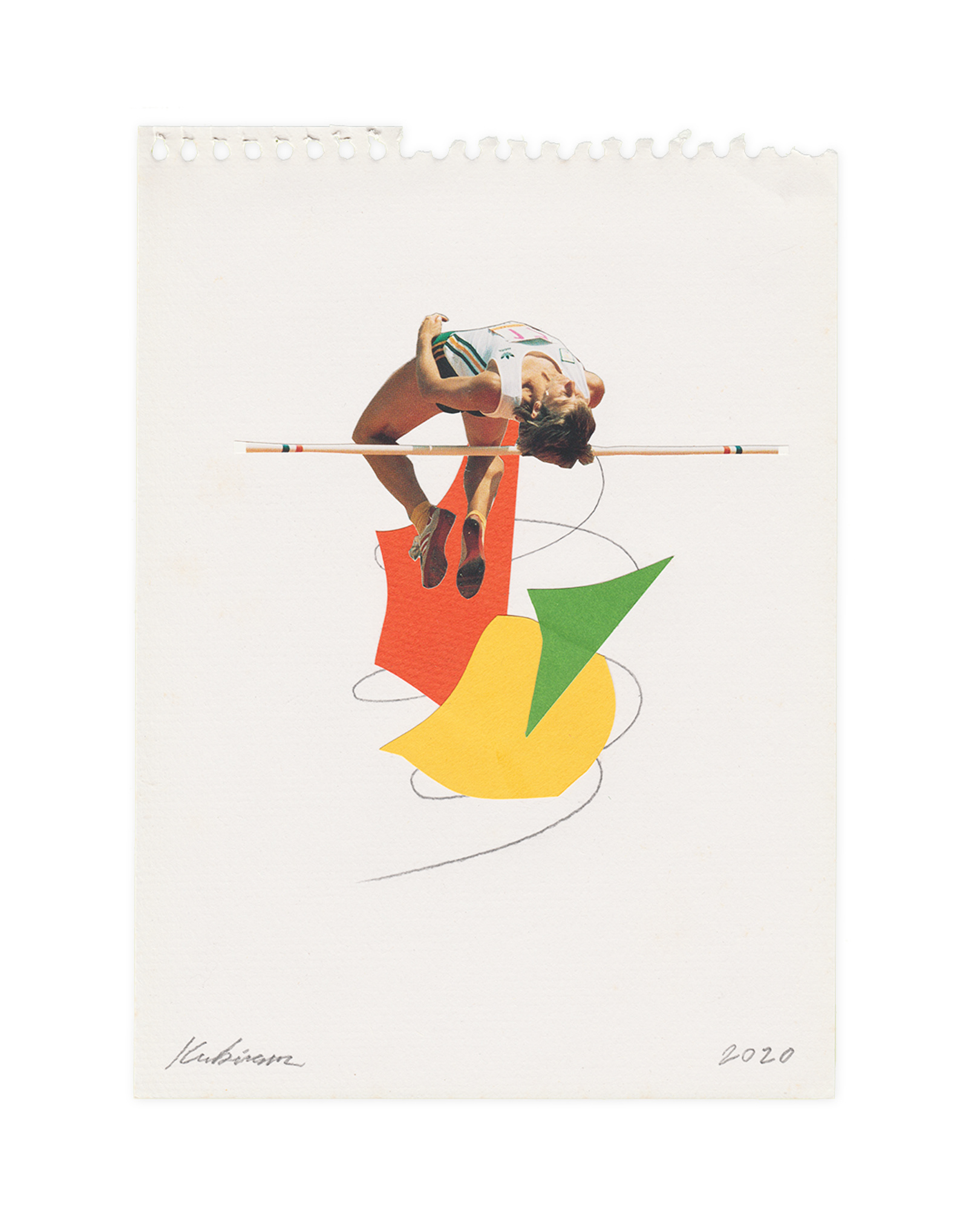 Lift, Analogue collage on paper, 2020